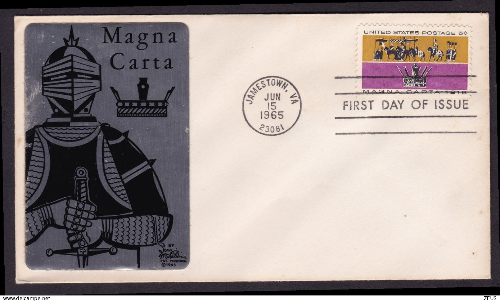 LOTTO DI 30 BUSTE  1°GIORNO USA FIRST DAY COVER SARZIN METALLIC FDC