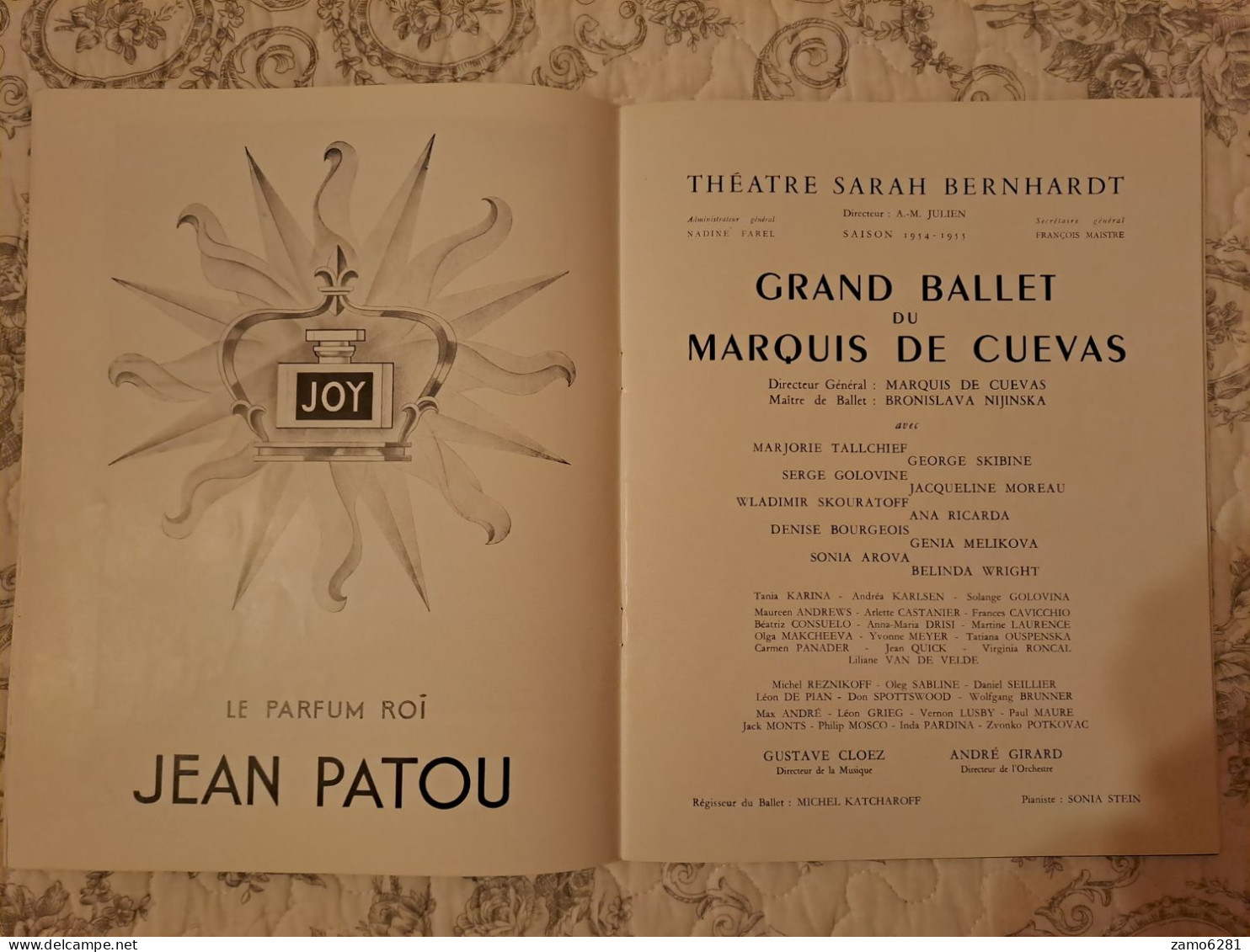 Grand Ballet Du Marquis De Cuevas 1954/1955 - Programs