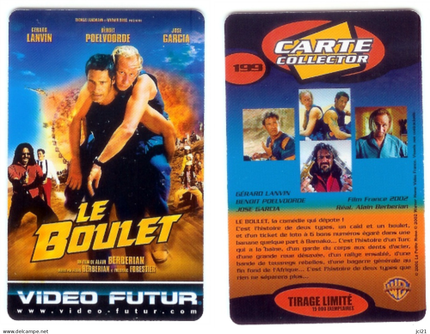 Carte VIDEO FUTUR N° 199 "LE BOULET" (VF199)_Cvf2 - Video Futur