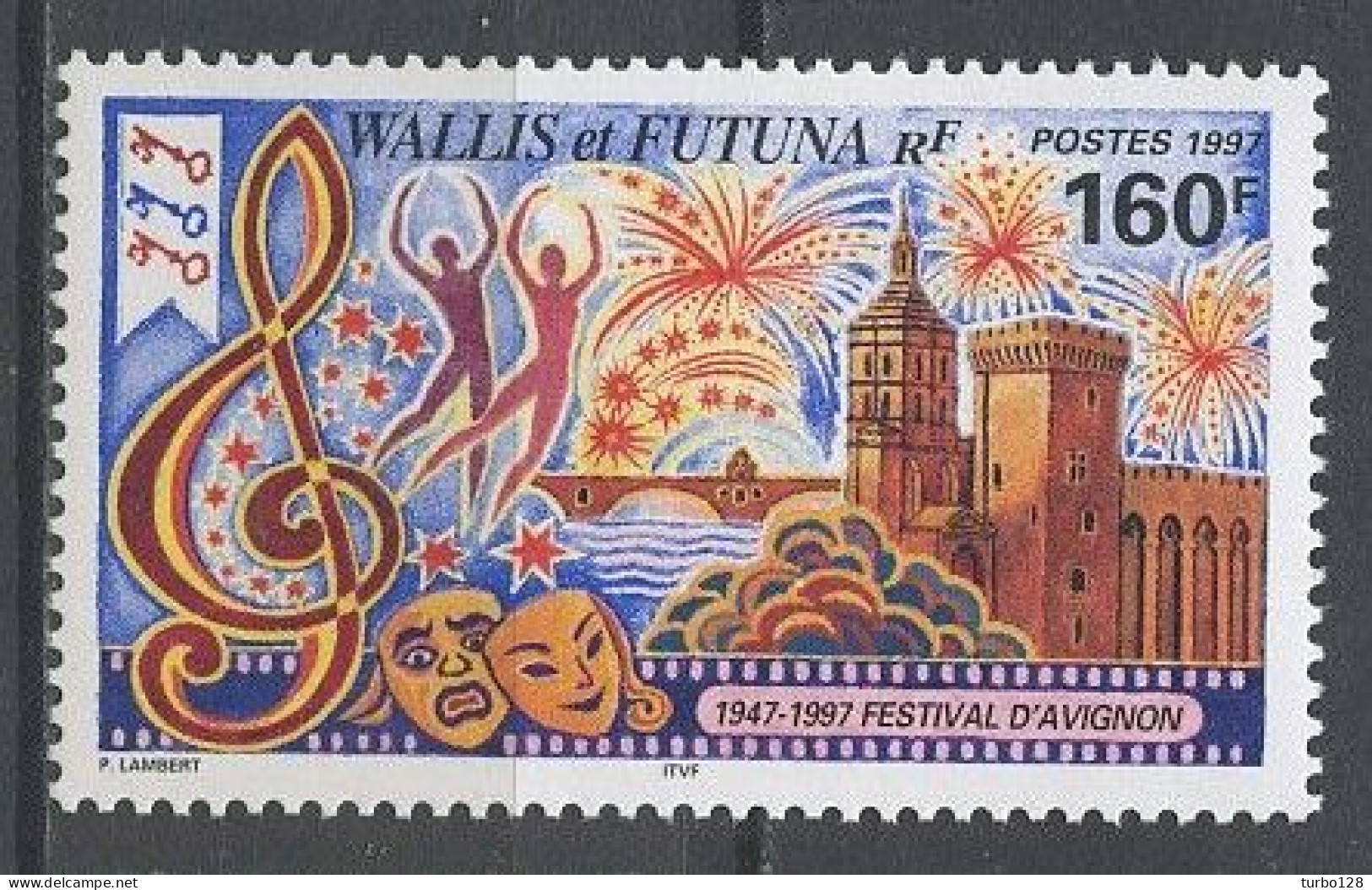 WALLIS FUTUNA 1997 N° 507 ** Neuf MNH Superbe C 4.10€ Festival D'Avignon Danse Dance Palais Des Papes Pont Musique - Nuevos