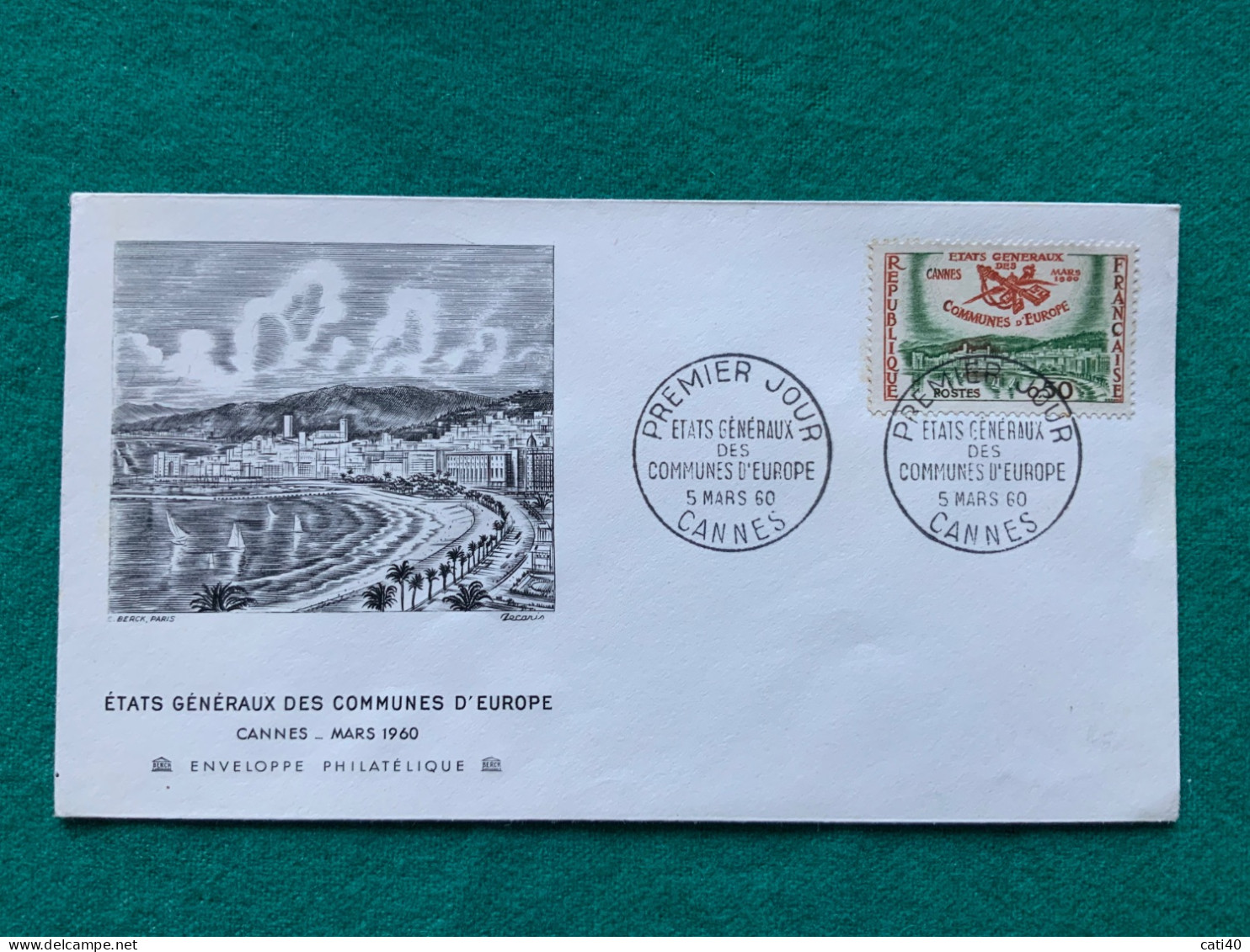 FRANCIA -  STATI GENERALI DEI COMUNI D'EUROPA   -   FDC 1960 - Briefe U. Dokumente