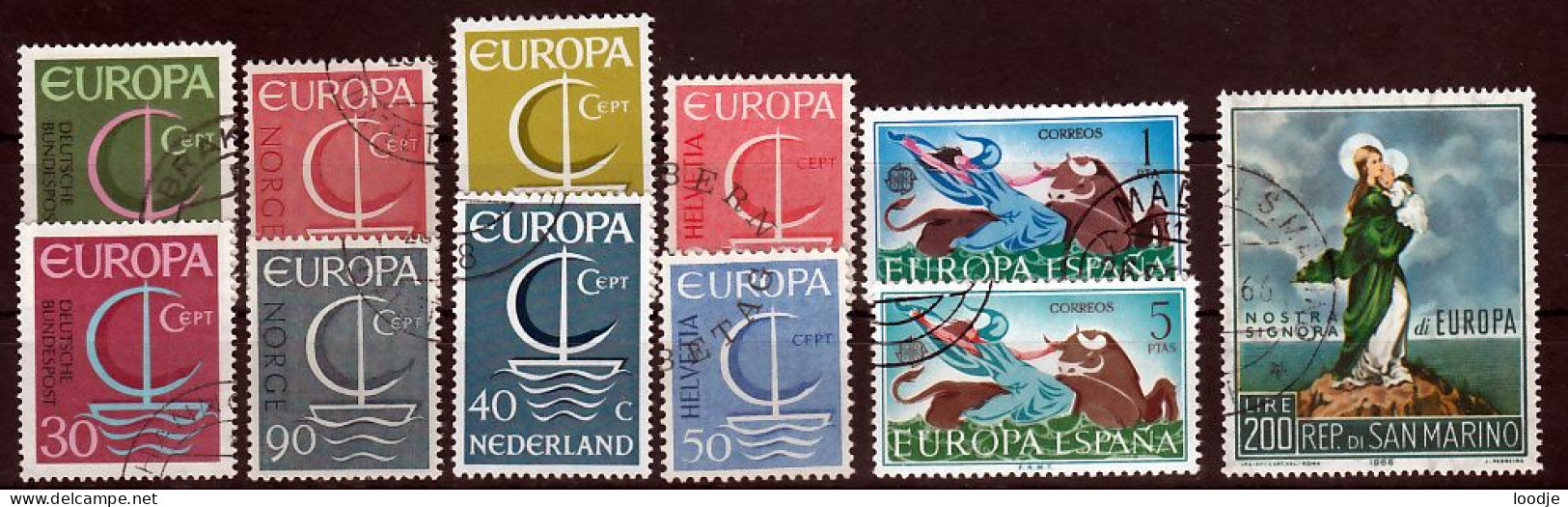 Europa Cept 1966 Div.  Gestempeld 2 - 1966