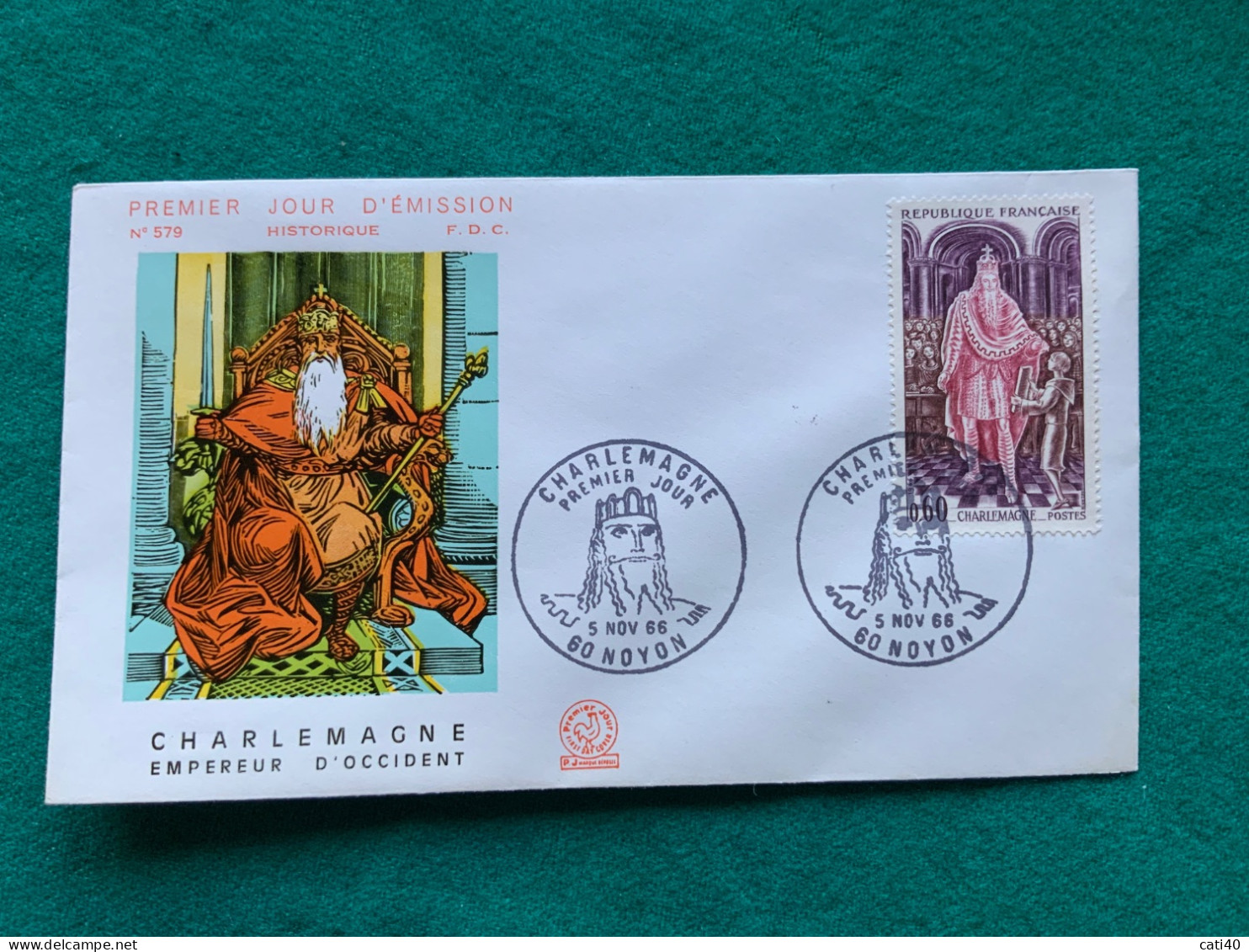 FRANCIA - CHARLEMAGNE  -   FDC 1965 - Covers & Documents