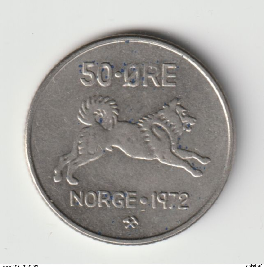 NORGE 1972: 50 Öre, KM 408 - Norwegen