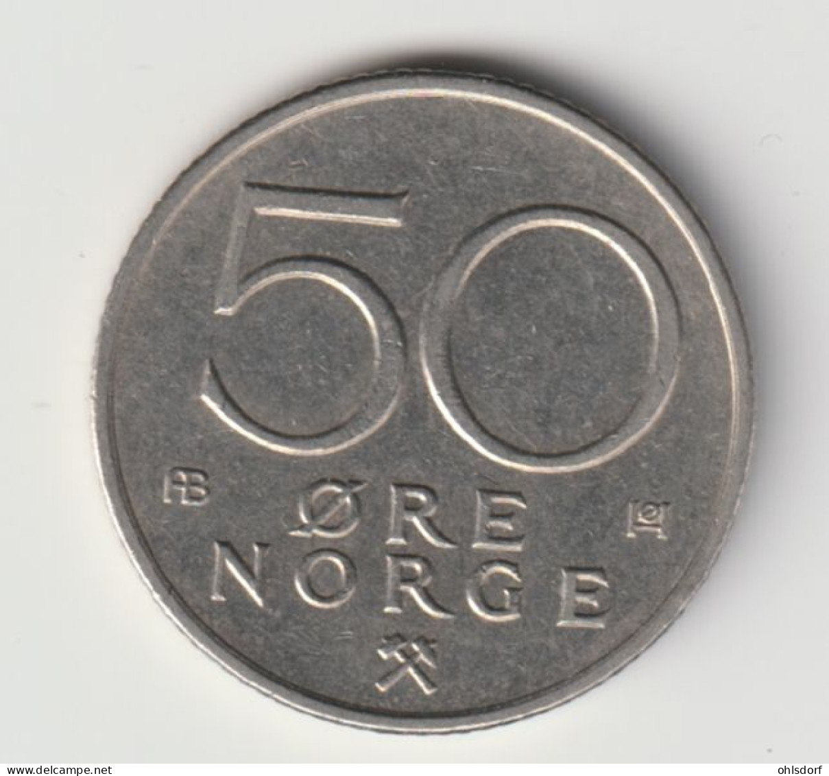 NORGE 1976: 50 Öre, KM 408 - Norway