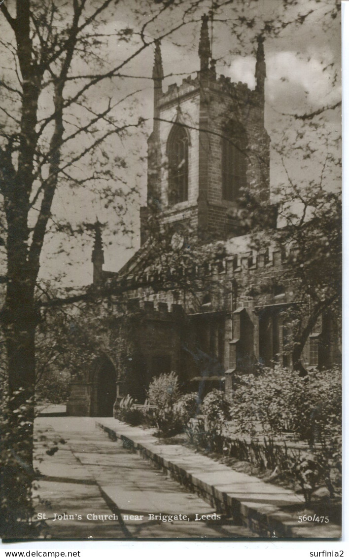 YORKS - LEEDS - BRIGGATE - ST JOHN'S CHURCH  RP Y3987 - Leeds