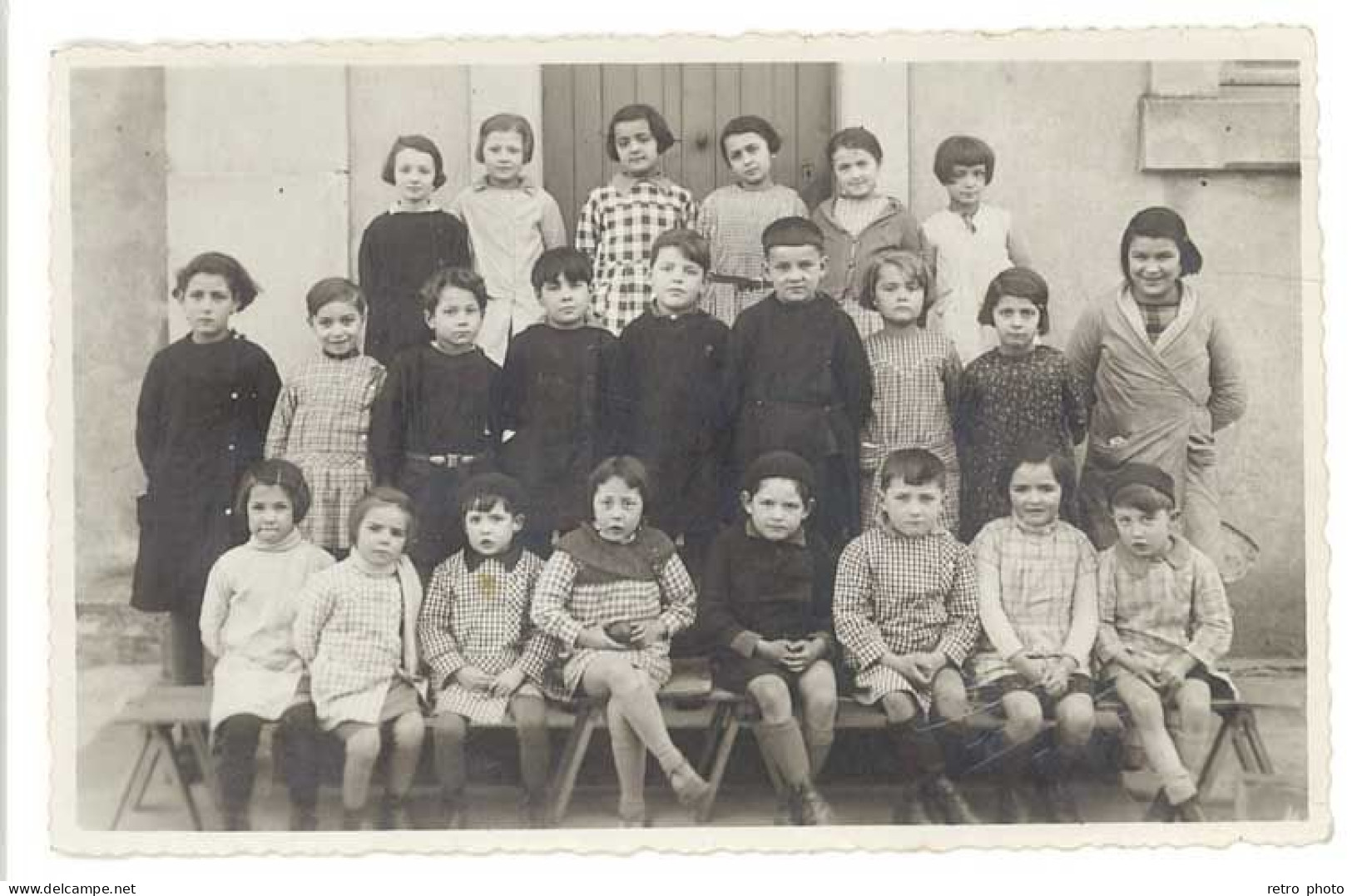 Cpa Carte-photo Tarare , Groupe D'écoliers , Photo De Classe - Tarare