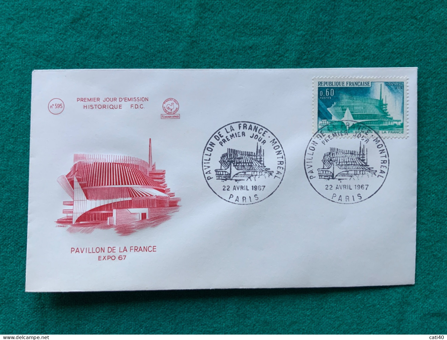 FRANCIA - EXPO 67 - PAVILLON DE LA FRANCE   -   FDC 1967 - Lettres & Documents