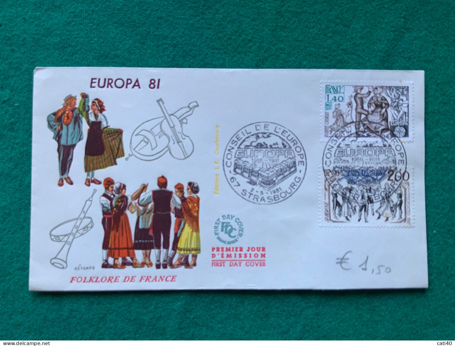 FRANCIA - EUROPA 81   -   FDC - Storia Postale