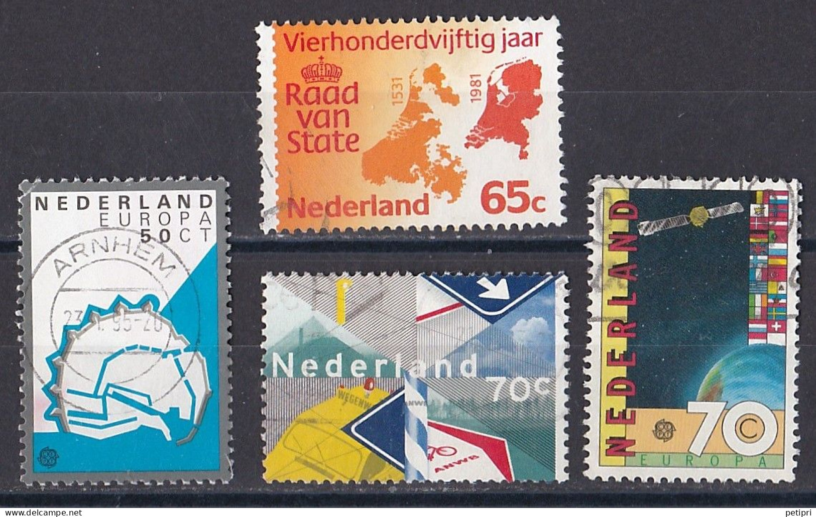 Pays Bas - 1980 - 1989  ( Béatrix )   Y&T  N °  1158  1189  1197  1203   Oblitéré - Gebruikt