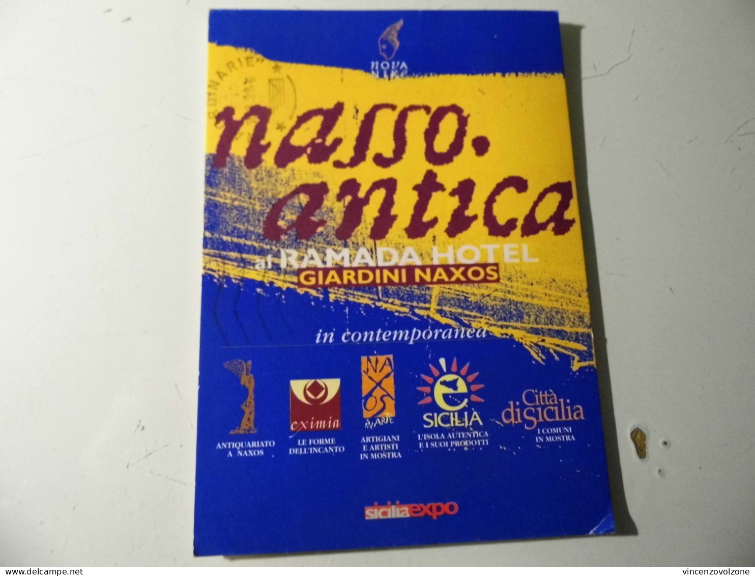 Cartolina Viaggiata "NASSO ANTICA - GIARDINI NAXOS" 1998 - Manifestations