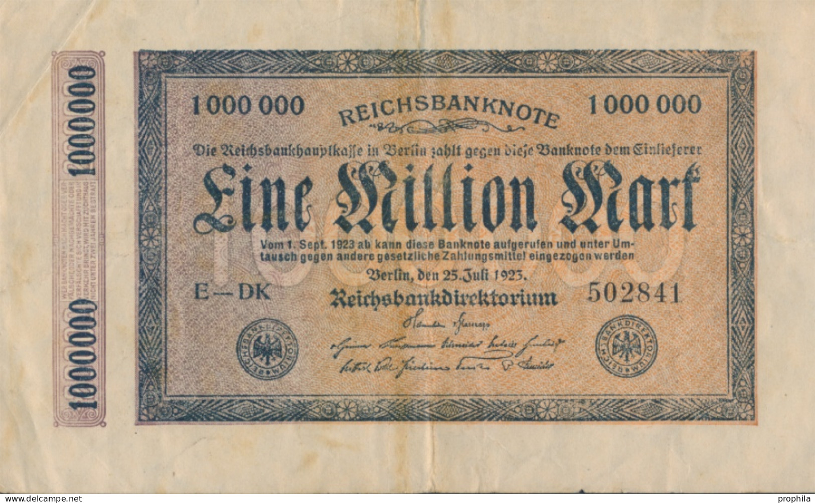 Deutsches Reich Rosenbg: 93 Gebraucht (III) 1923 5 Millionen Mark (10288475 - 5 Millionen Mark