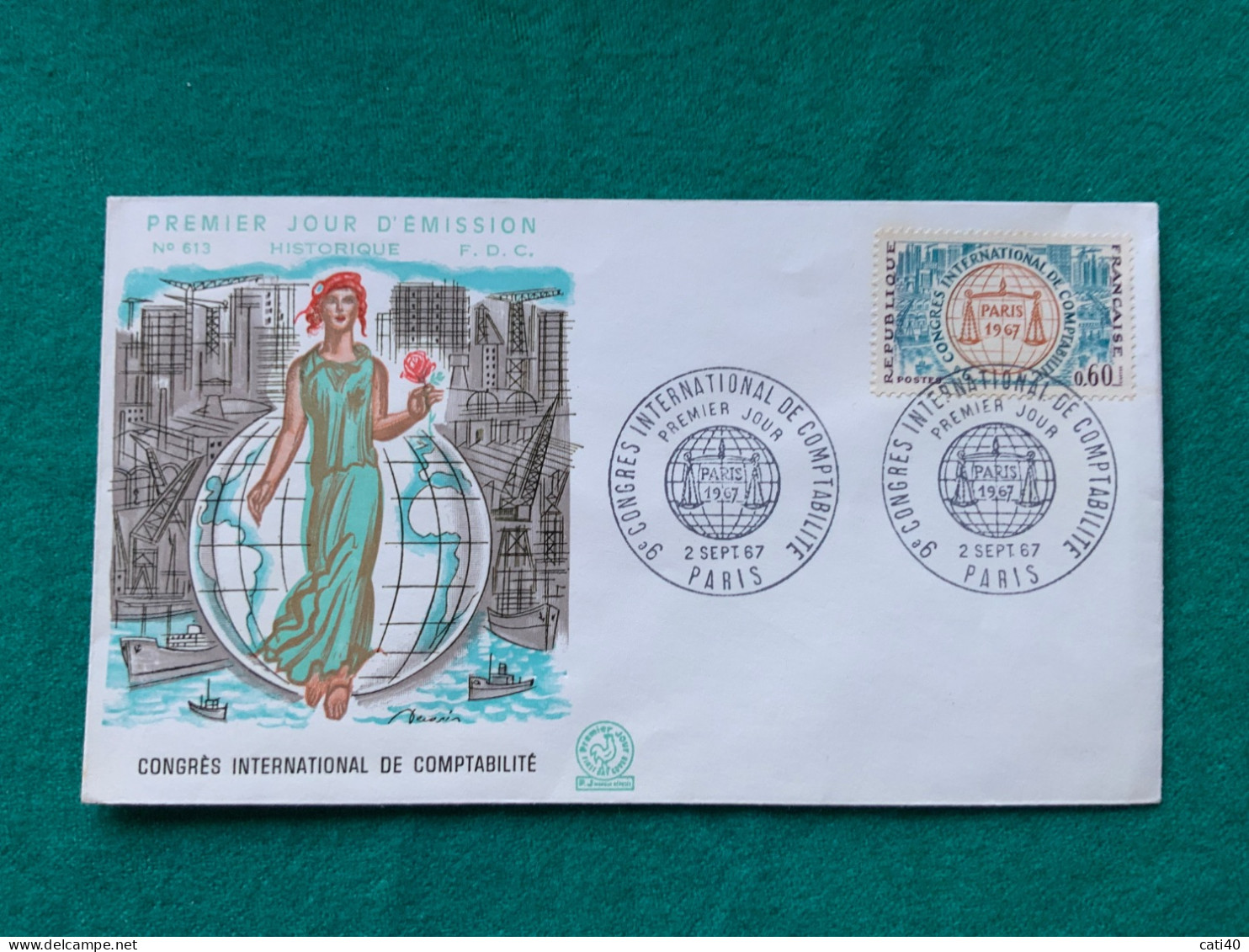 FRANCIA - CONGRESSO INTERNAZIONALE DI CONTABILITA' - PARIS - FDC 1967 - Storia Postale