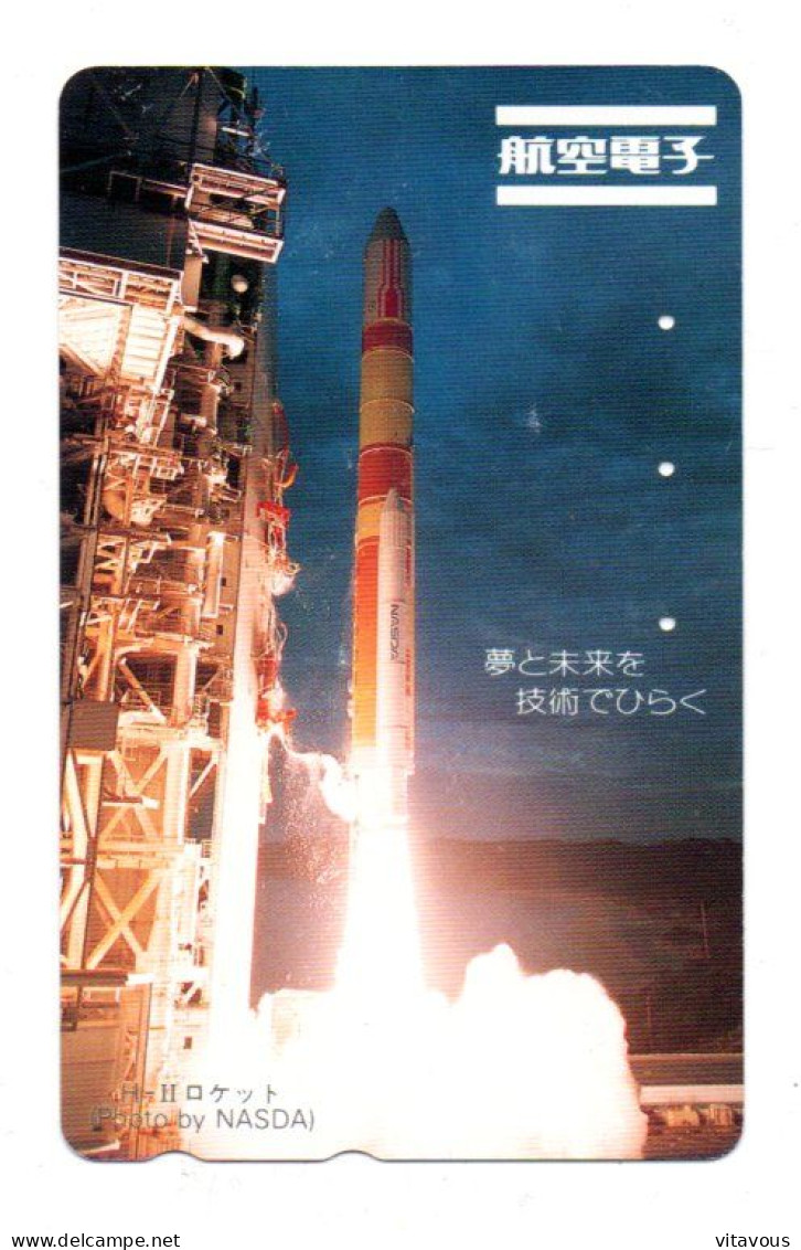 Fusée Navette Aérospatial Télécarte Japon Phonecard (F 134) - Spazio