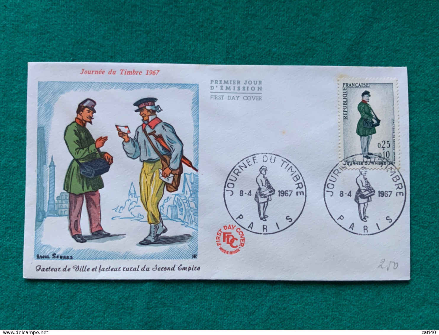 FRANCIA - GIORNATA DEL FRANCOBOLLO - FDC 1967 - Lettres & Documents