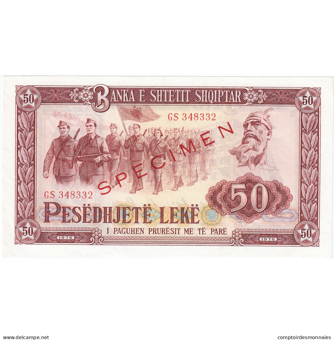 Albanie, 50 Lekë, 1976, KM:38s, NEUF - Albania