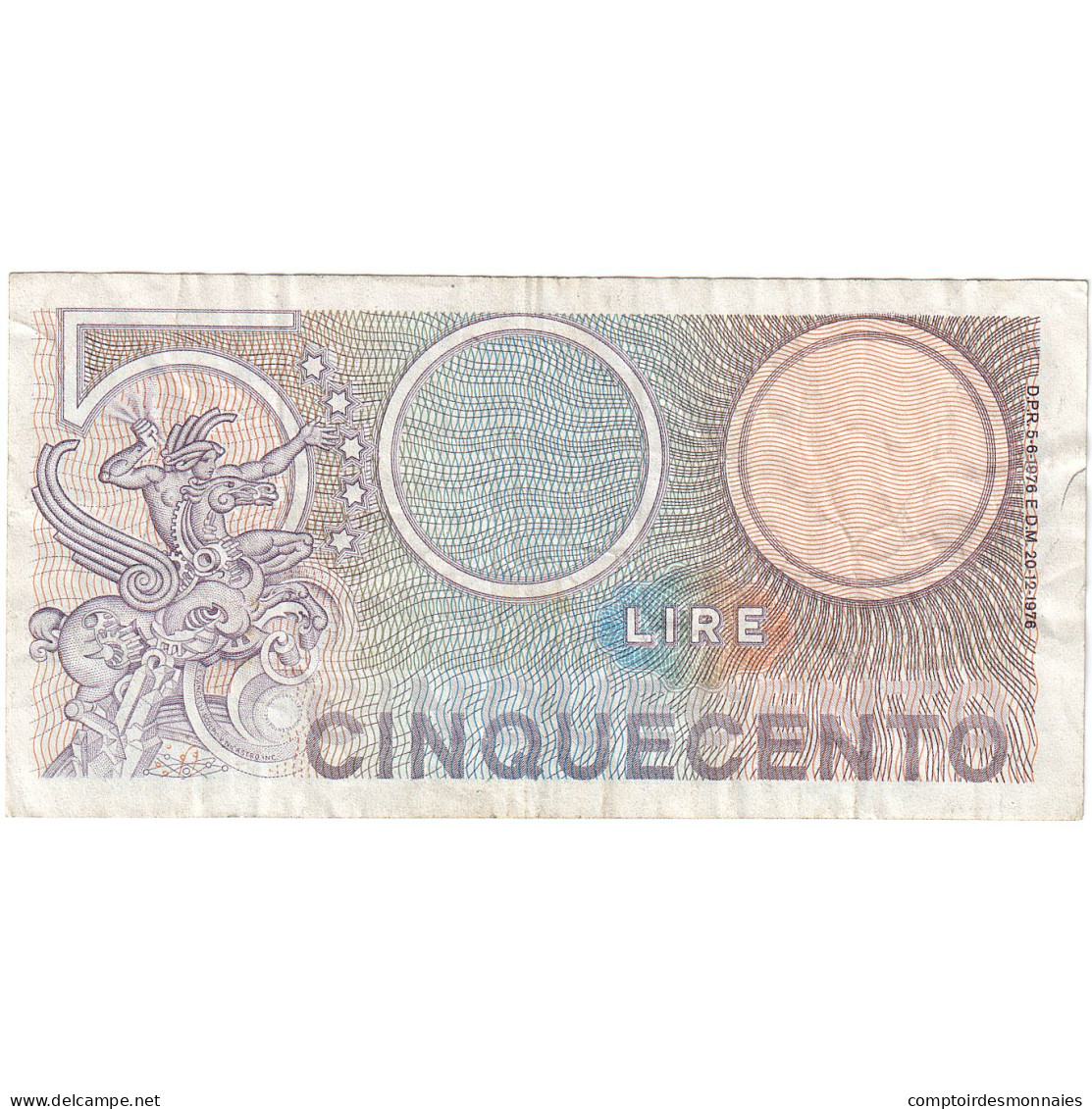 Italie, 500 Lire, KM:95, TB - 500 Lire