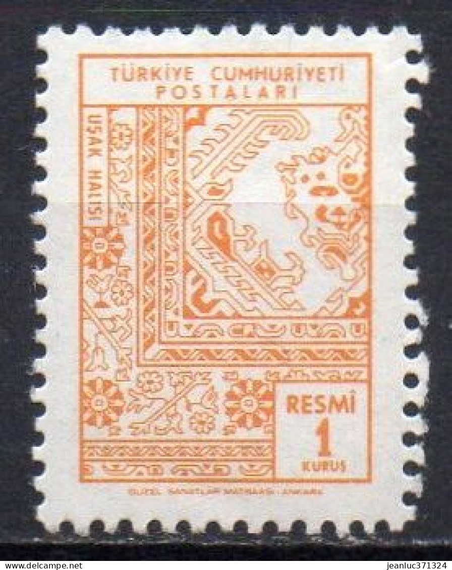 TURQUIE N° Serv 99 ** Y&T 1966 Tapisserie - Timbres De Service