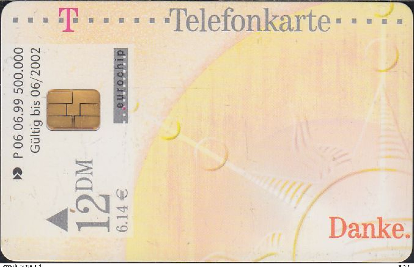 Germany P06/99 Danke - Sonne - DD:5906 Modul 32 - Rar ! - P & PD-Series: Schalterkarten Der Dt. Telekom