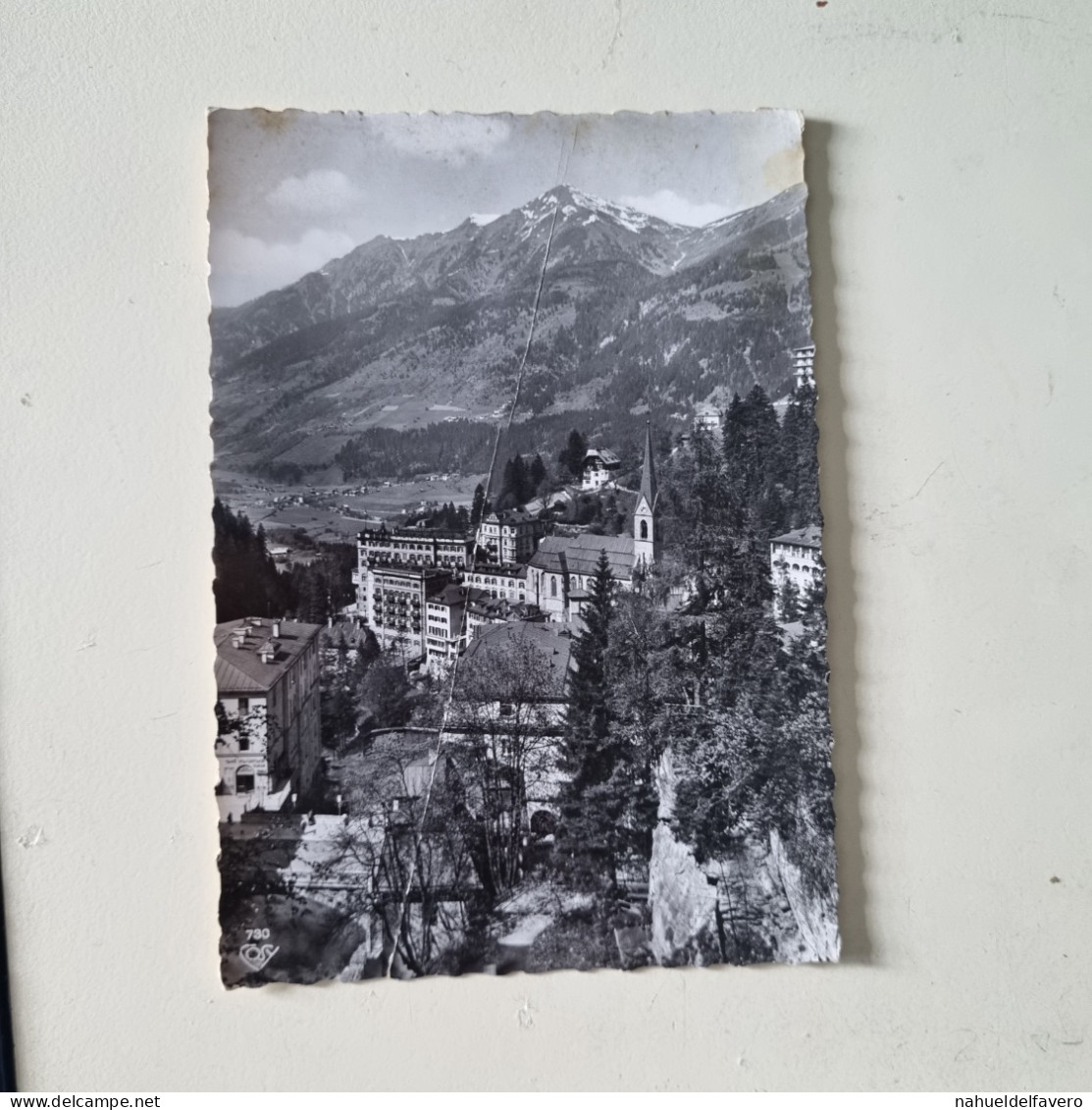 Carta Postale Circulèe Circa 1920 - Welikurort Badgastein, 1080m An Der Tavernbahn (Salzburg) Mit Gamskarkogel 2465m - Bad Gastein