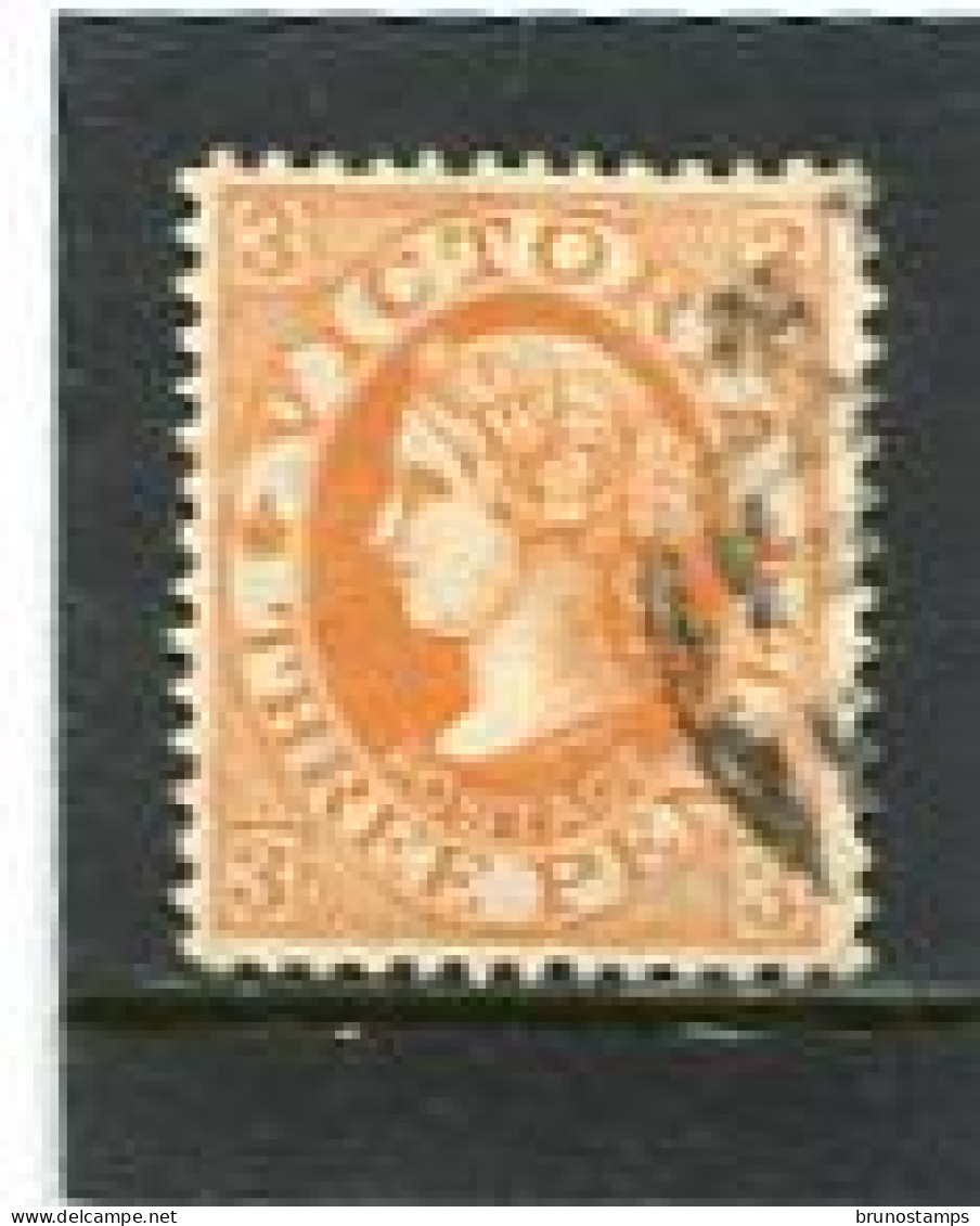 AUSTRALIA/VICTORIA - 1872   3d  ORANGE  FINE  USED   SG 143 - Used Stamps