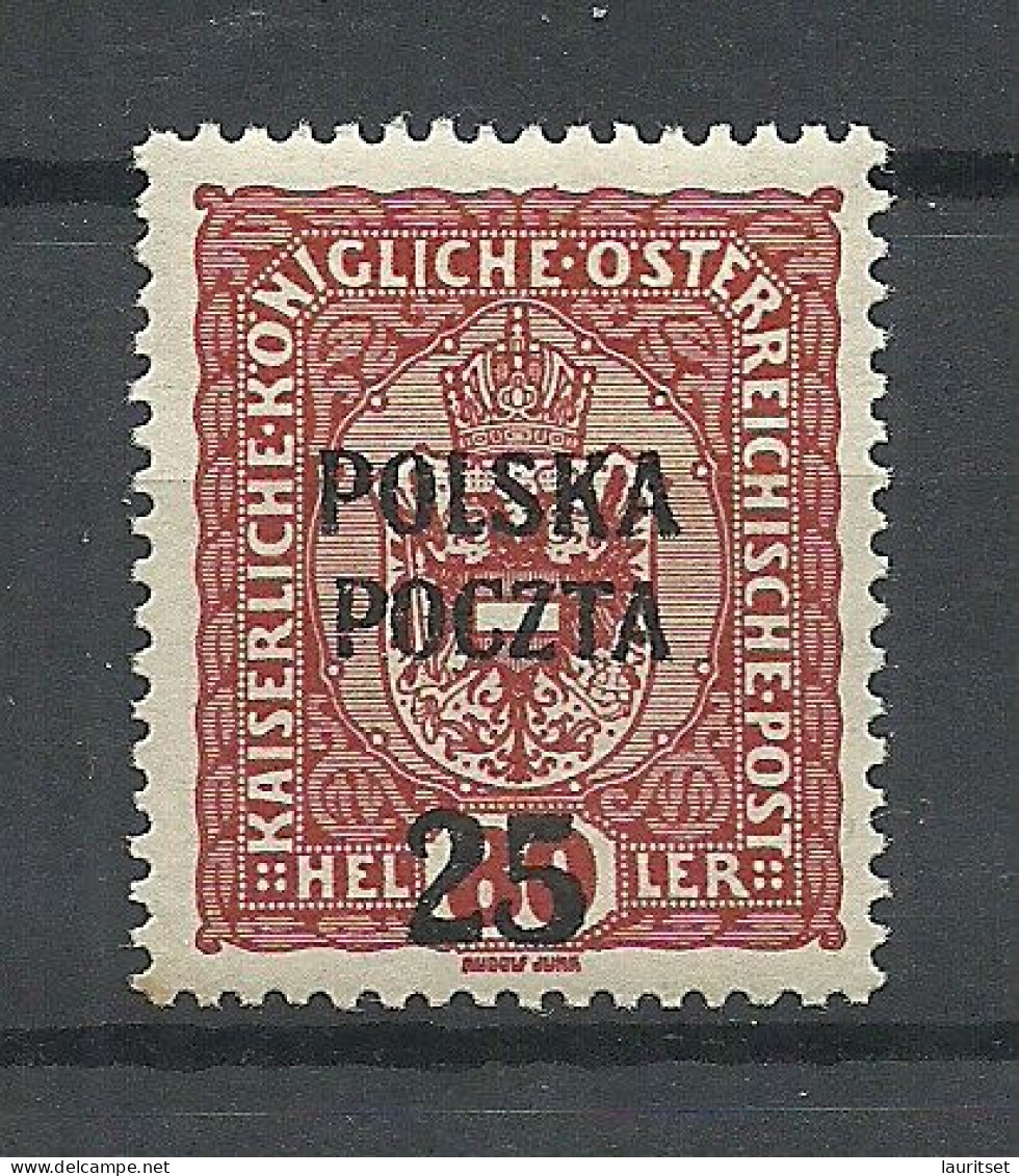 POLEN Poland 1918 Michel 48 * Freimarke Für Krakow Krakau - Unused Stamps