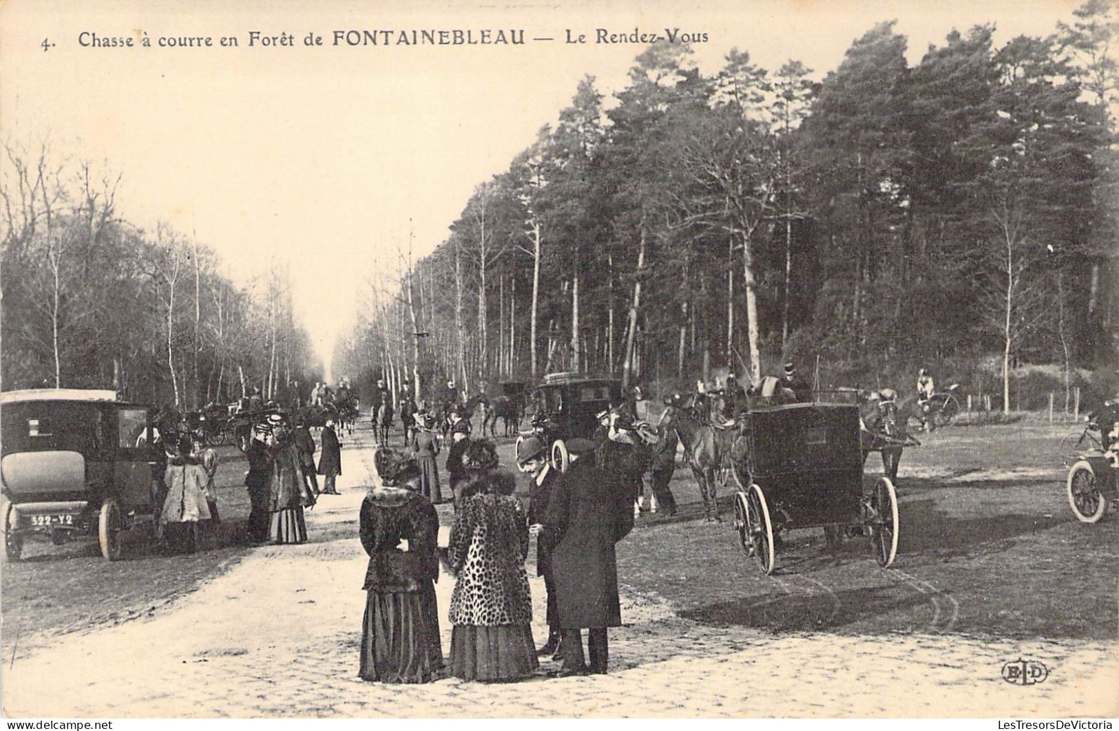 France - Fontainebleau - Chasse à Courre En Forêt De Fontainebleau - Le Rendez-vous - Carte Postale Ancienne - Fontainebleau