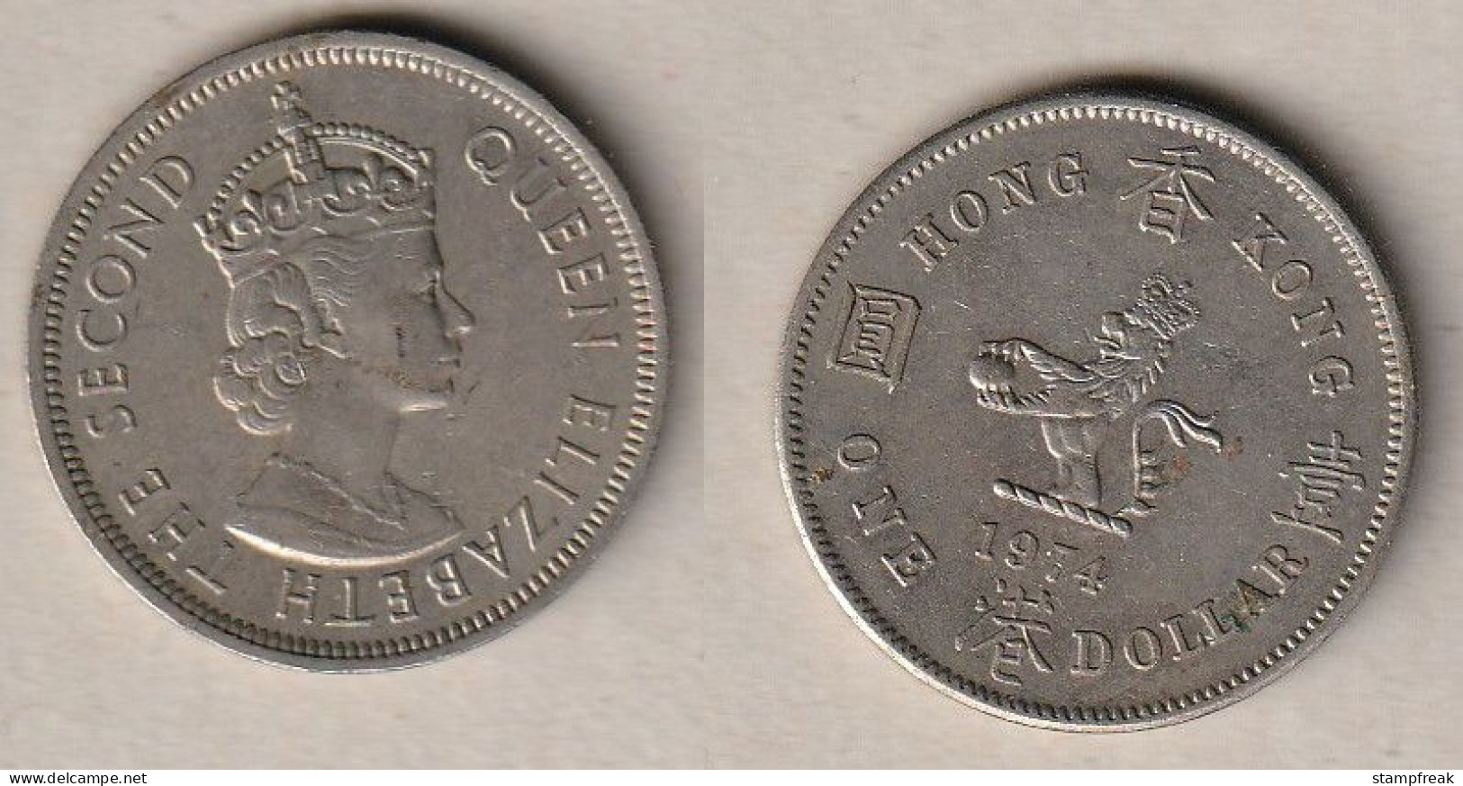 00886) Hongkong, 1 Dollar 1974 - Hong Kong