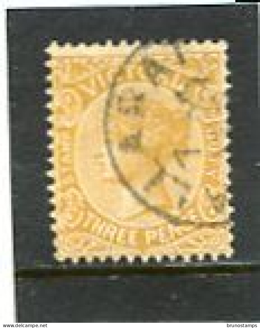 AUSTRALIA/VICTORIA - 1886   3d  YELLOW  FINE  USED   SG 299 - Usati