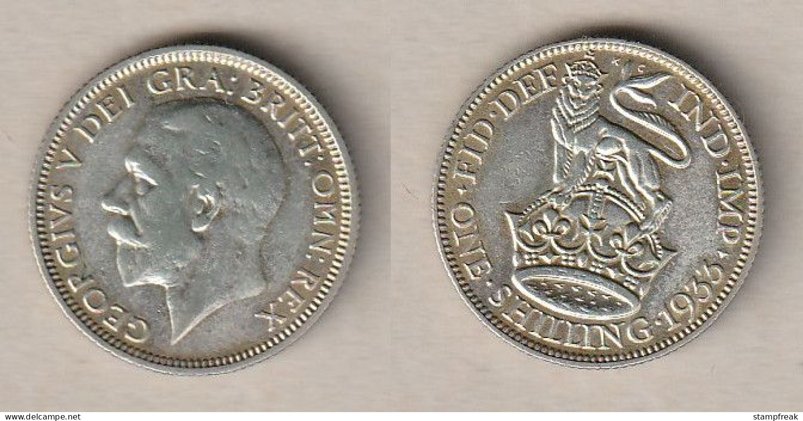 00888) Grossbritannien, 1 Shilling 1933, George V, Englisch - Andere & Zonder Classificatie