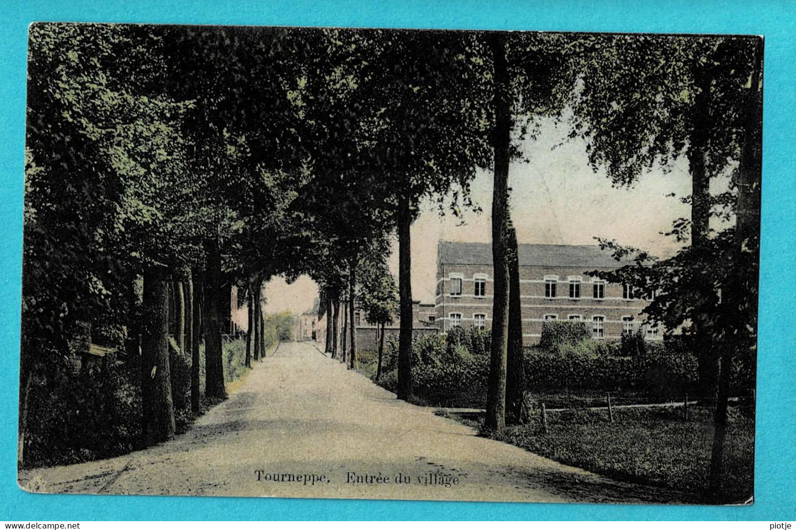 * Dworp - Tourneppe (Beersel - Vlaams Brabant) * (V.V.K.) Entrée Du Village, Ingang Tot Het Dorp, Allée, Couleur, Kleur - Beersel