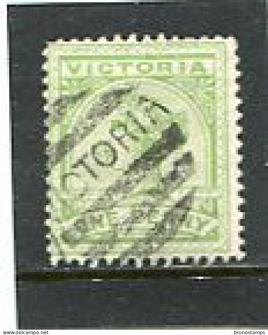AUSTRALIA/VICTORIA - 1886   1d  GREEN  FINE  USED   SG 312 - Gebraucht