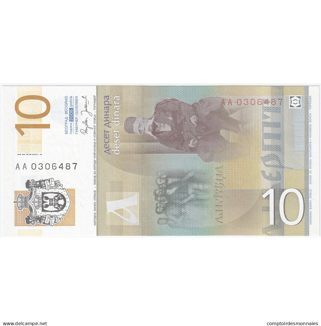 Serbie, 10 Dinara, 2006, KM:46a, NEUF - Serbia