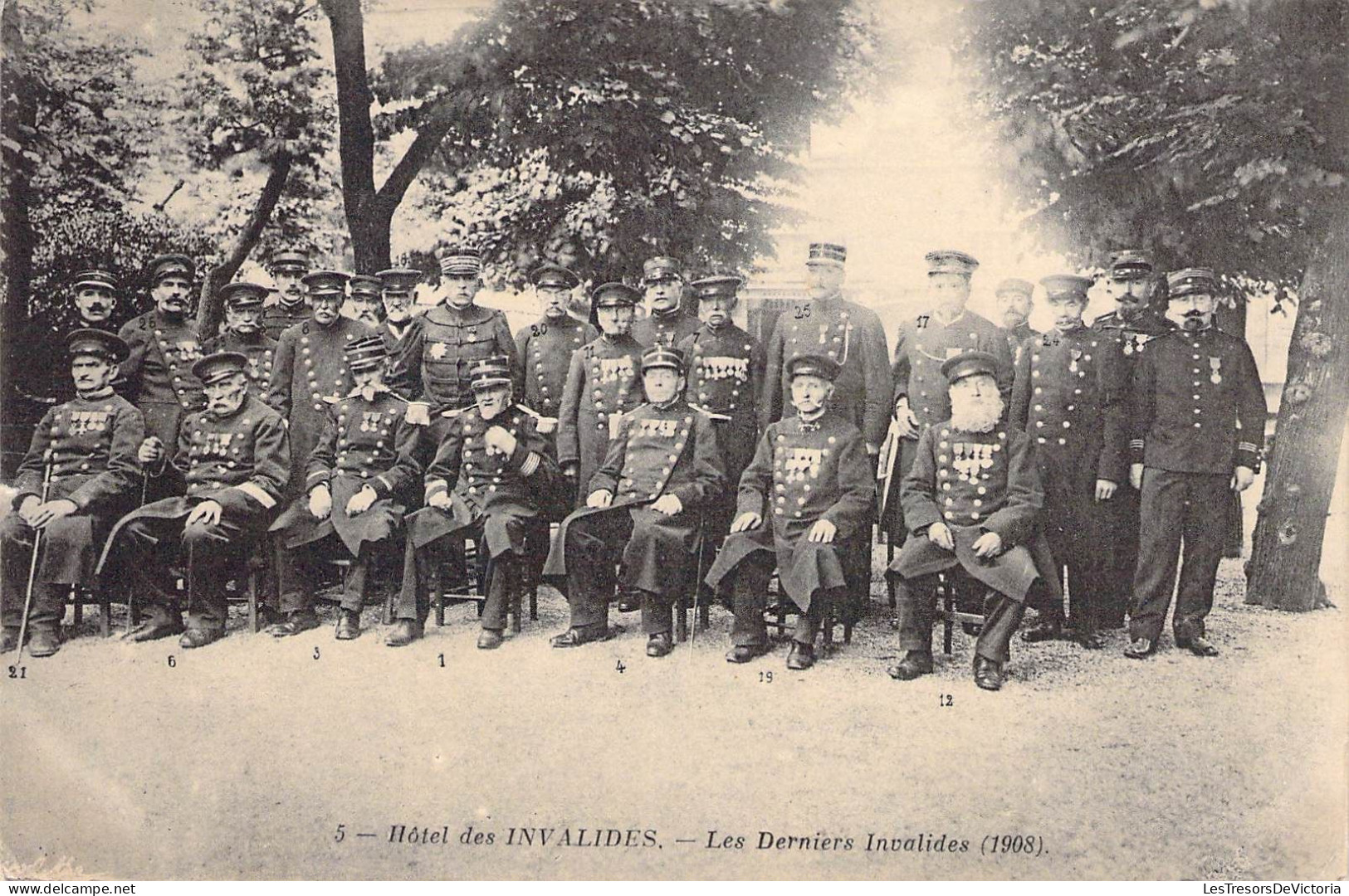 France - Hotel Des Invalides - Les Derniers Invalides 1908 - Musée De L'armée - Carte Postale Ancienne - Gezondheid, Ziekenhuizen