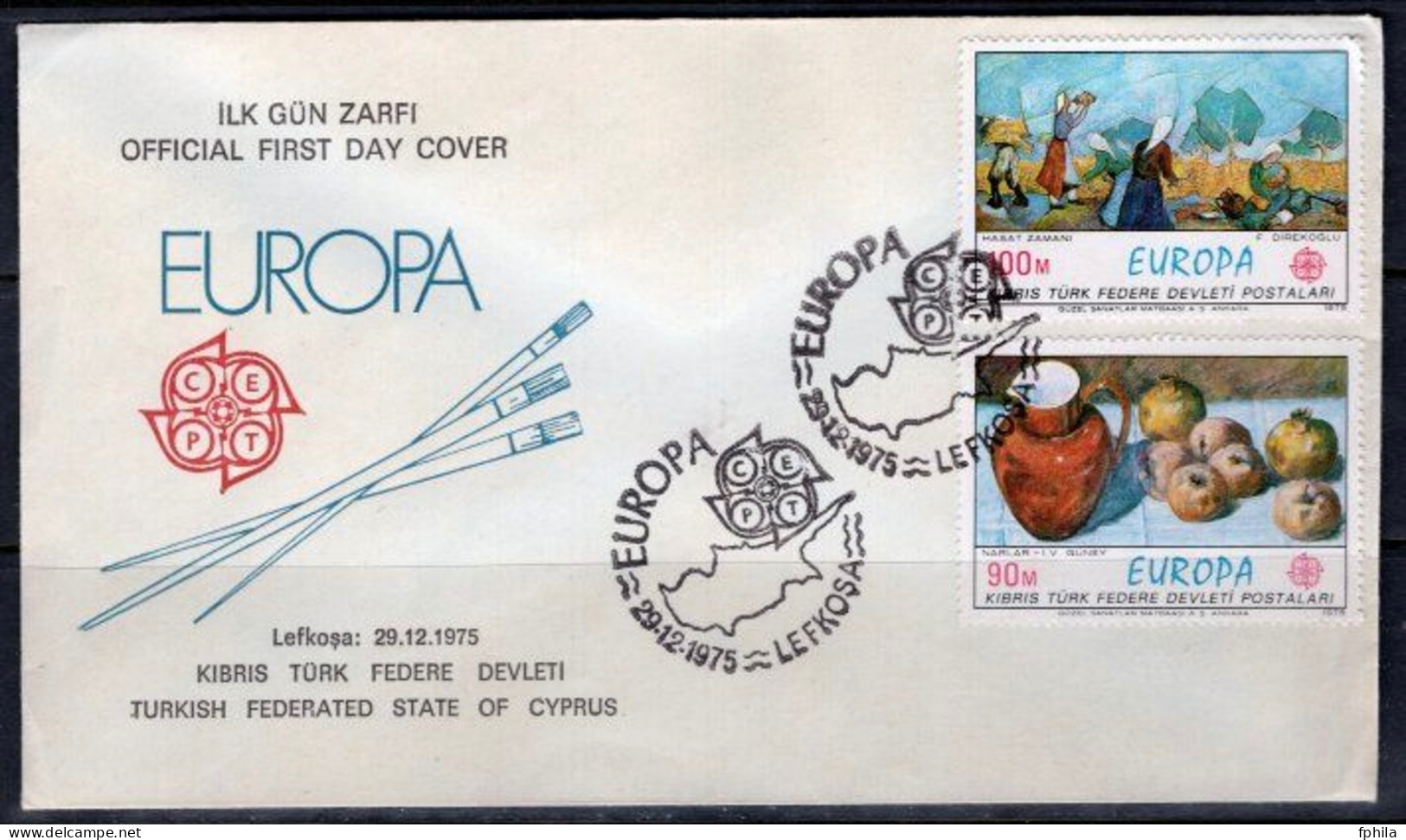 1975 NORTH CYPRUS EUROPA CEPT FDC - 1975