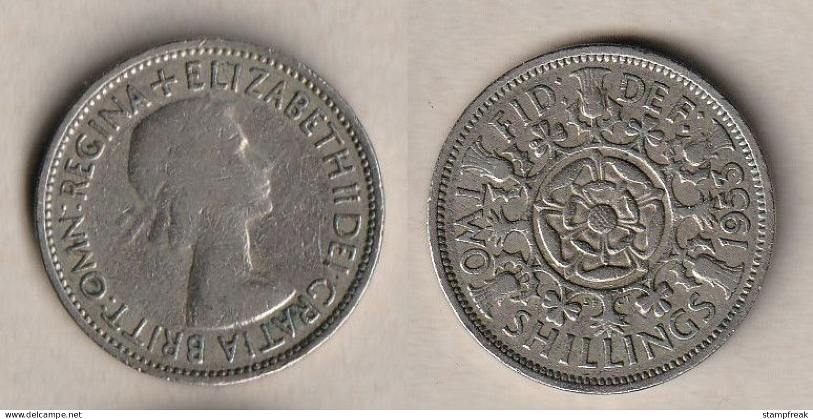 00899) Grossbritannien, Florin 1953, Elisabeth II - Altri & Non Classificati