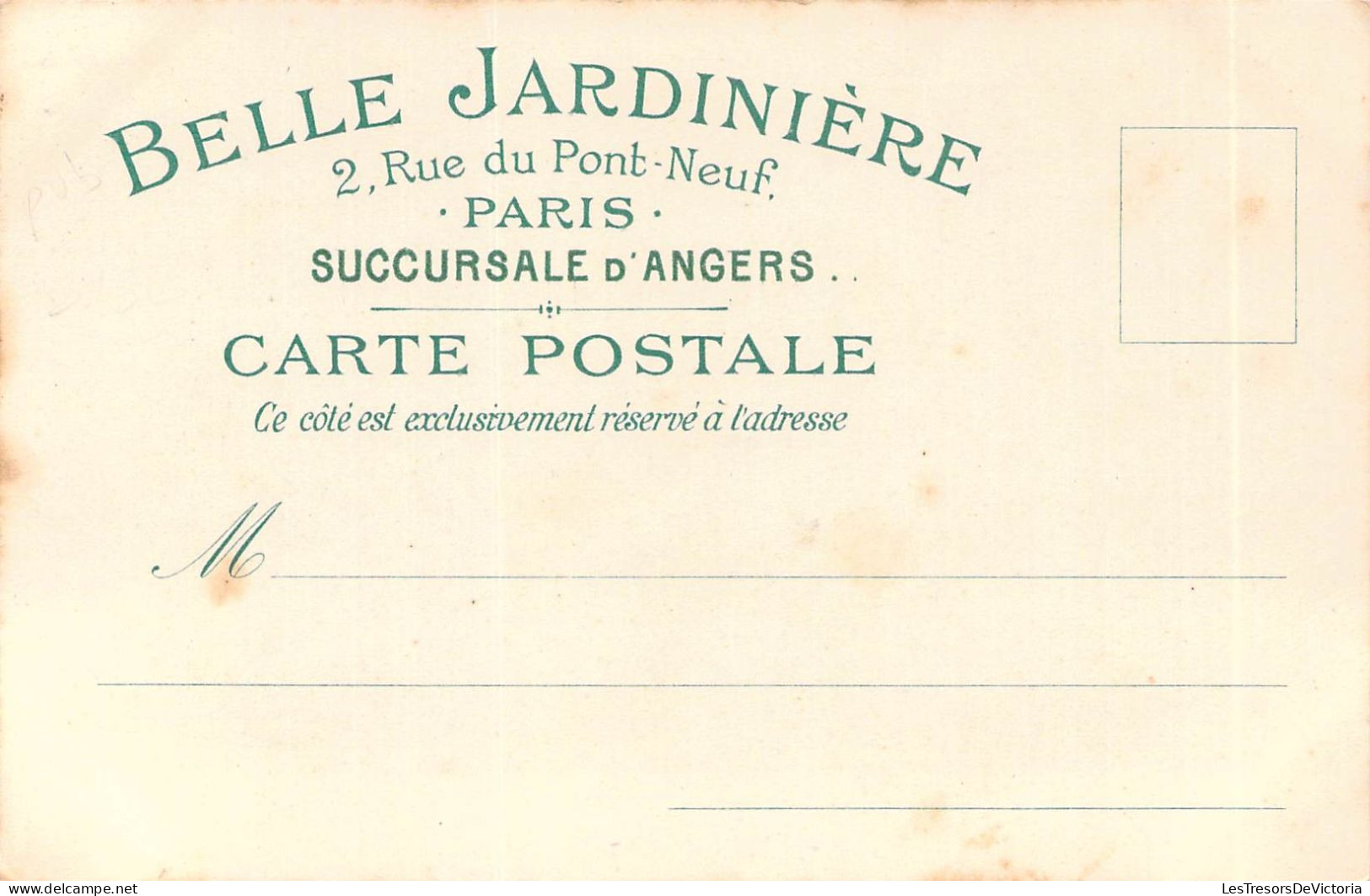 Publicité - Souvenir De La Belle Jardinière - Succursale D'Angers - Enfants Jouant Aux Billes - Carte Postale Ancienne - Publicité