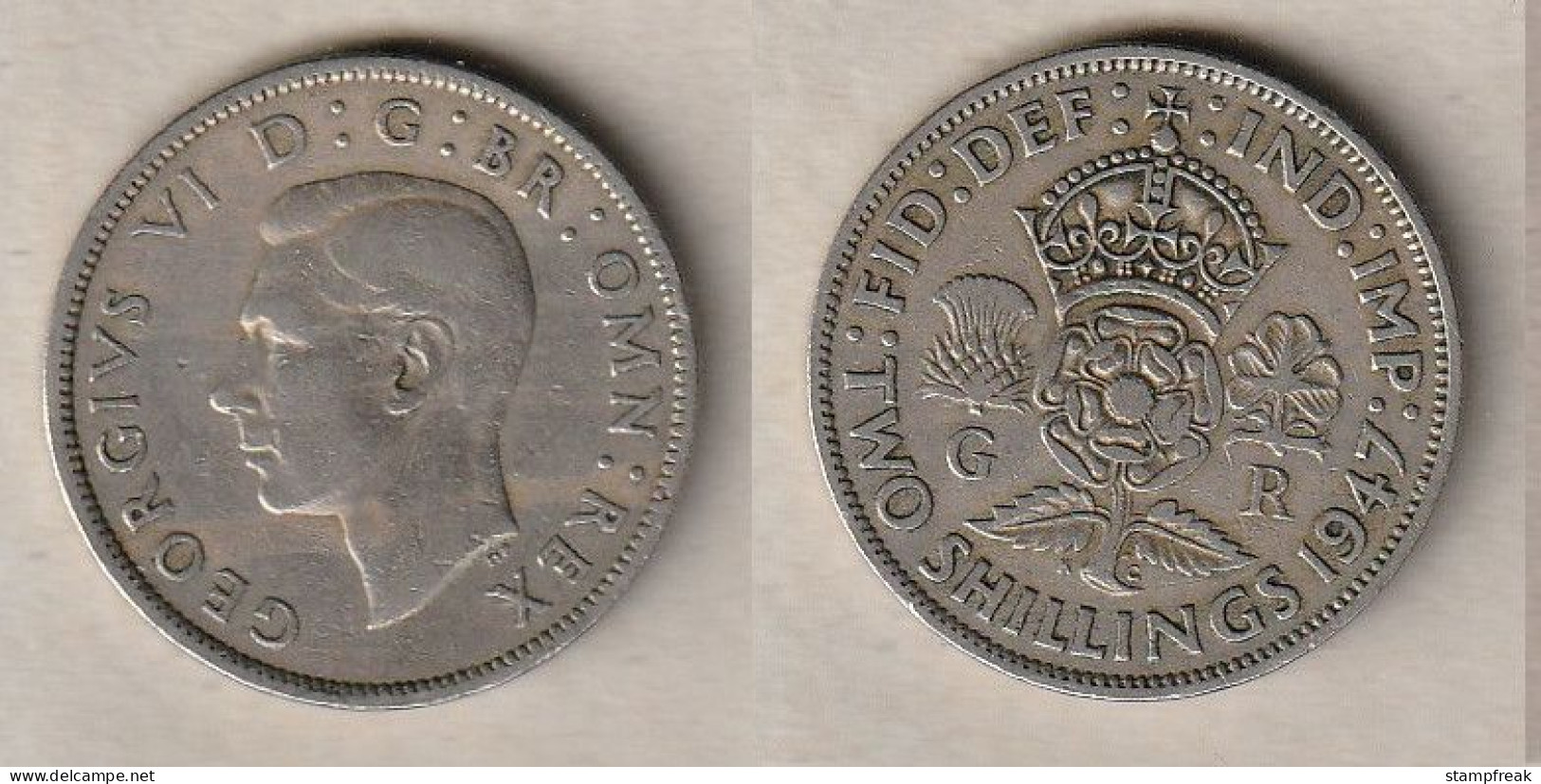 00903) Grossbritannien, Florin 1947, George VI - Sonstige & Ohne Zuordnung