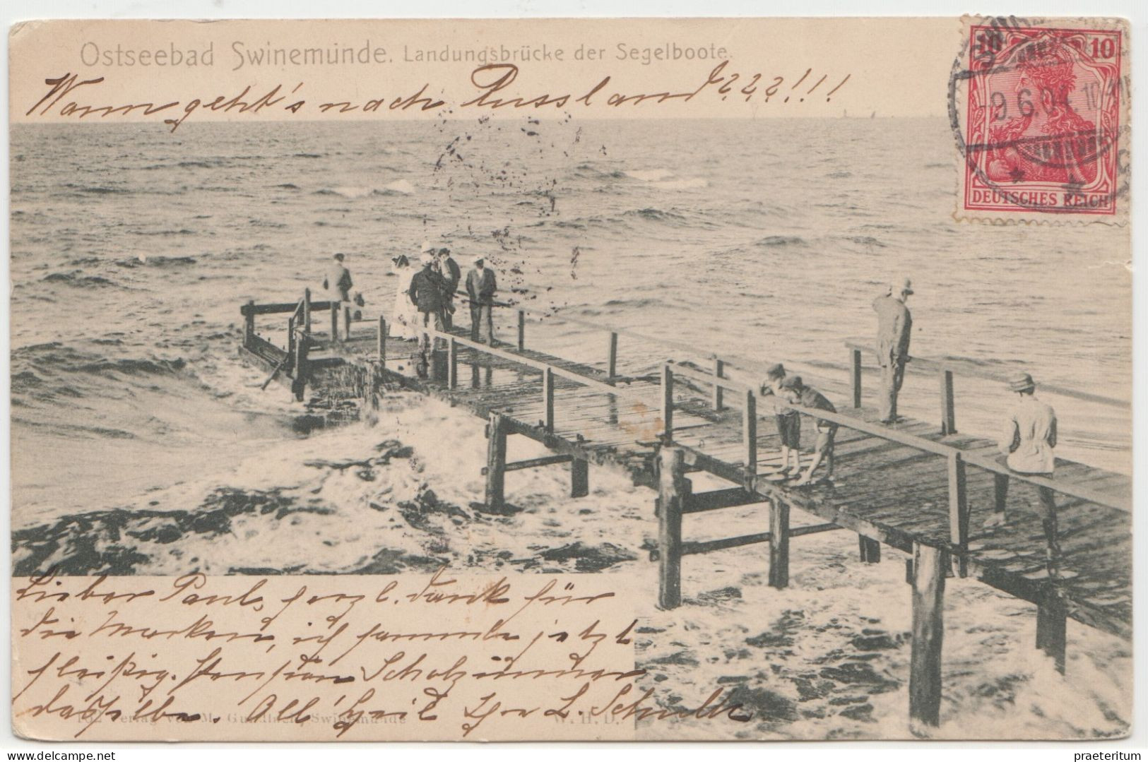 DEUTSCHLAND Brief Swinemunde, 9 Juni 1904 To France - (Swinoujscie, Polen) - Sonstige & Ohne Zuordnung