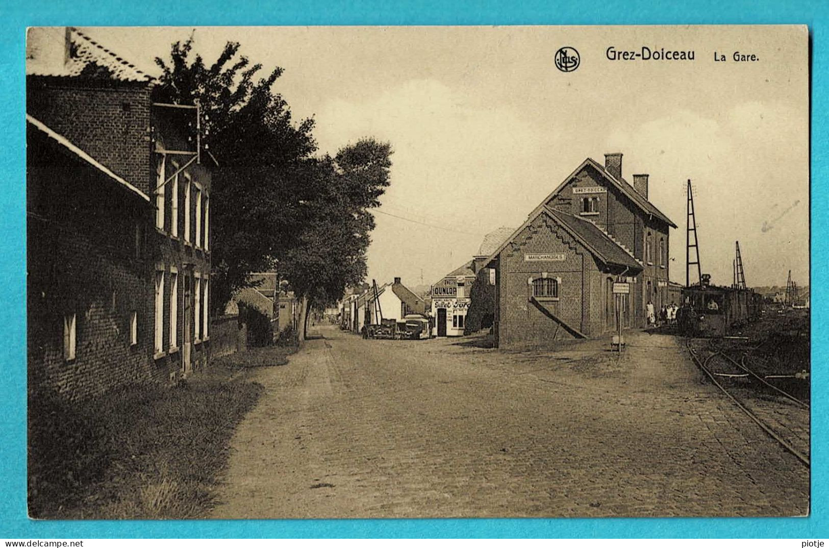 * Grez Doiceau - Graven (Brabant Wallon) * (Nels, Photo Hance) La Gare, Railway Station, Train, Tram, Vicinal, Bahnhof - Graven