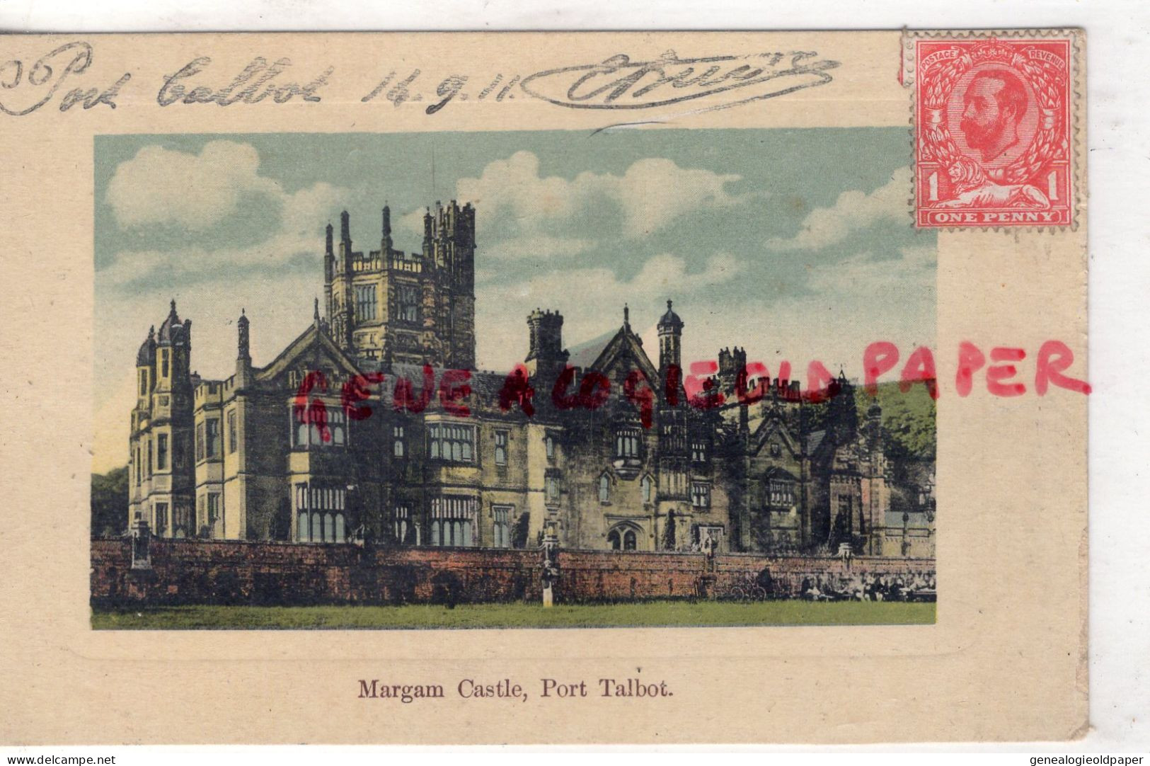 ROYAUME UNI- PAYS DE GALLES - GLAMORGAN- MARGAM CASTLE  PORT TALBOT -1911 - Glamorgan