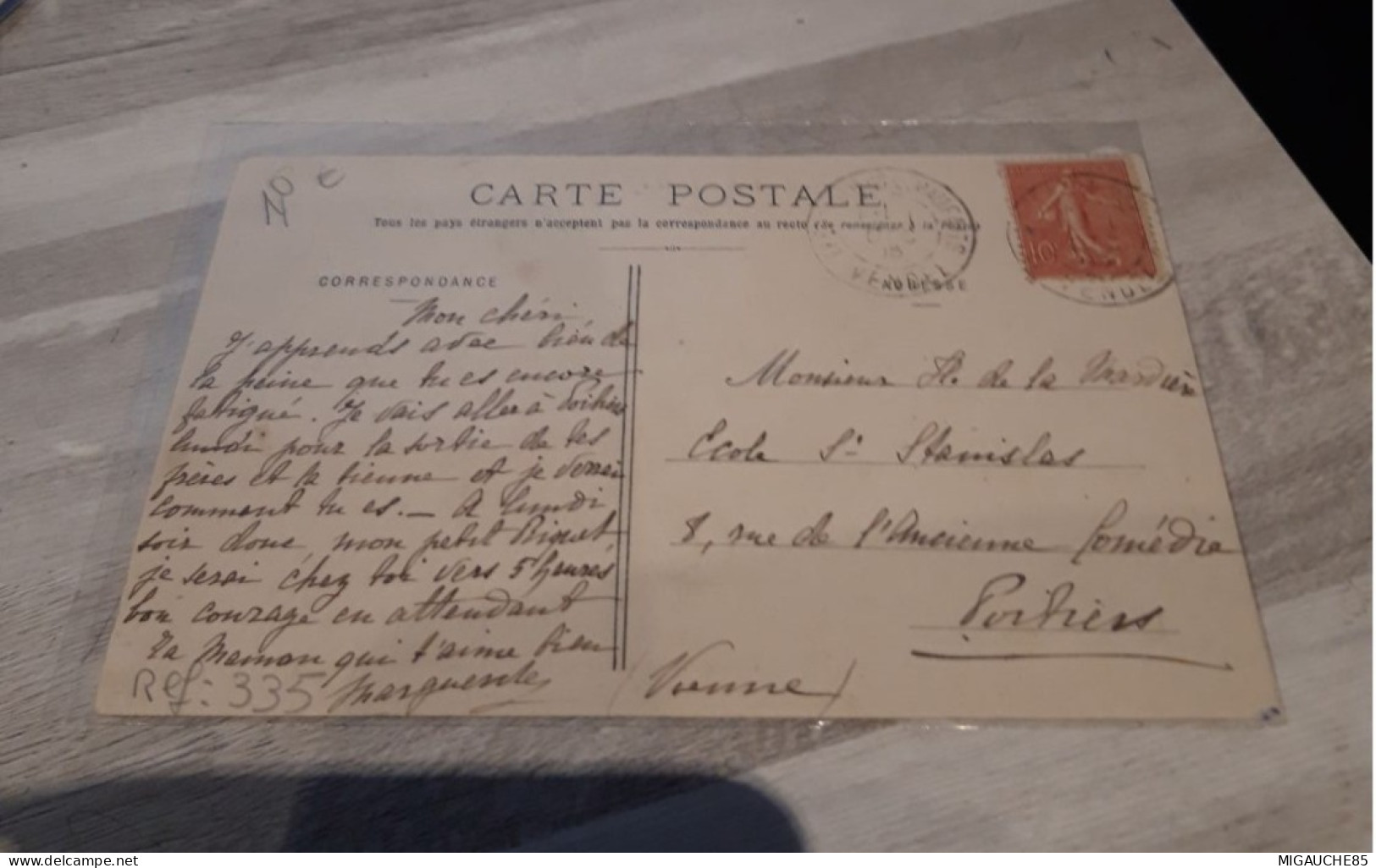 Carte  Postale  MOUTIERS -LES-MAUXFAITS Le  Chemin De La Fontaine - Moutiers Les Mauxfaits