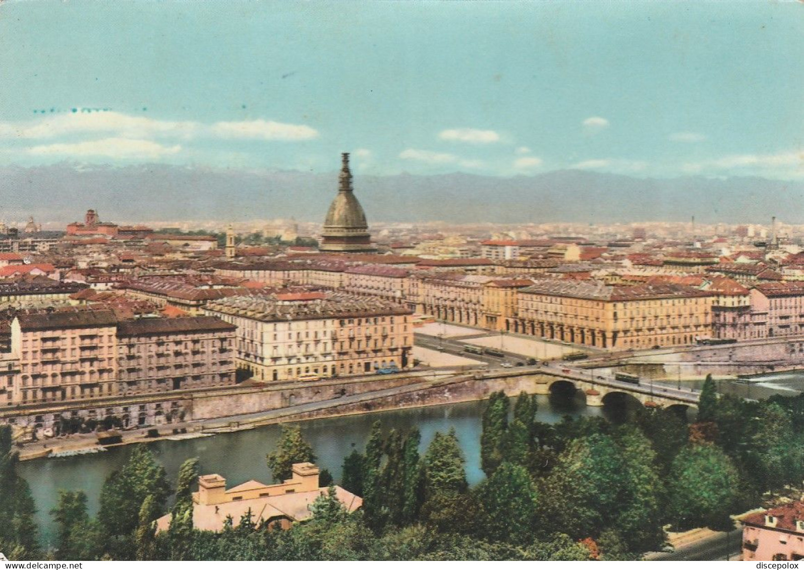 U4542 Torino - Panorama Della Città / Viaggiata 1960 - Viste Panoramiche, Panorama