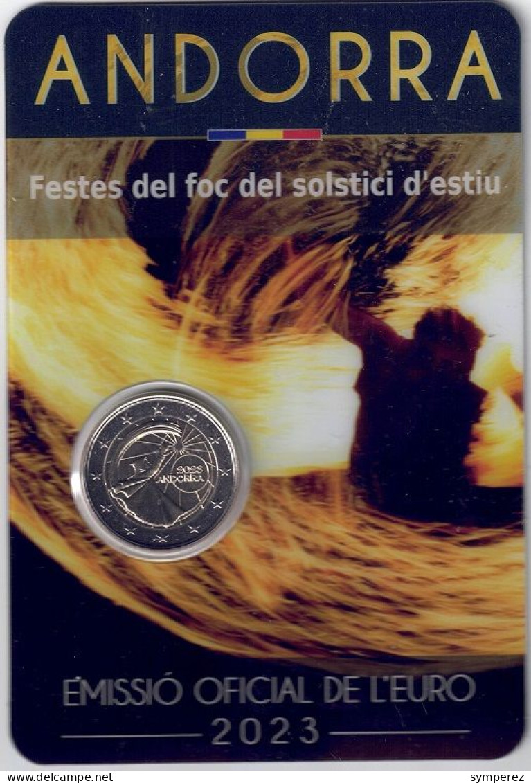 MONEDA 2€ ANDORRA 2023-FUEGO- - Andorra