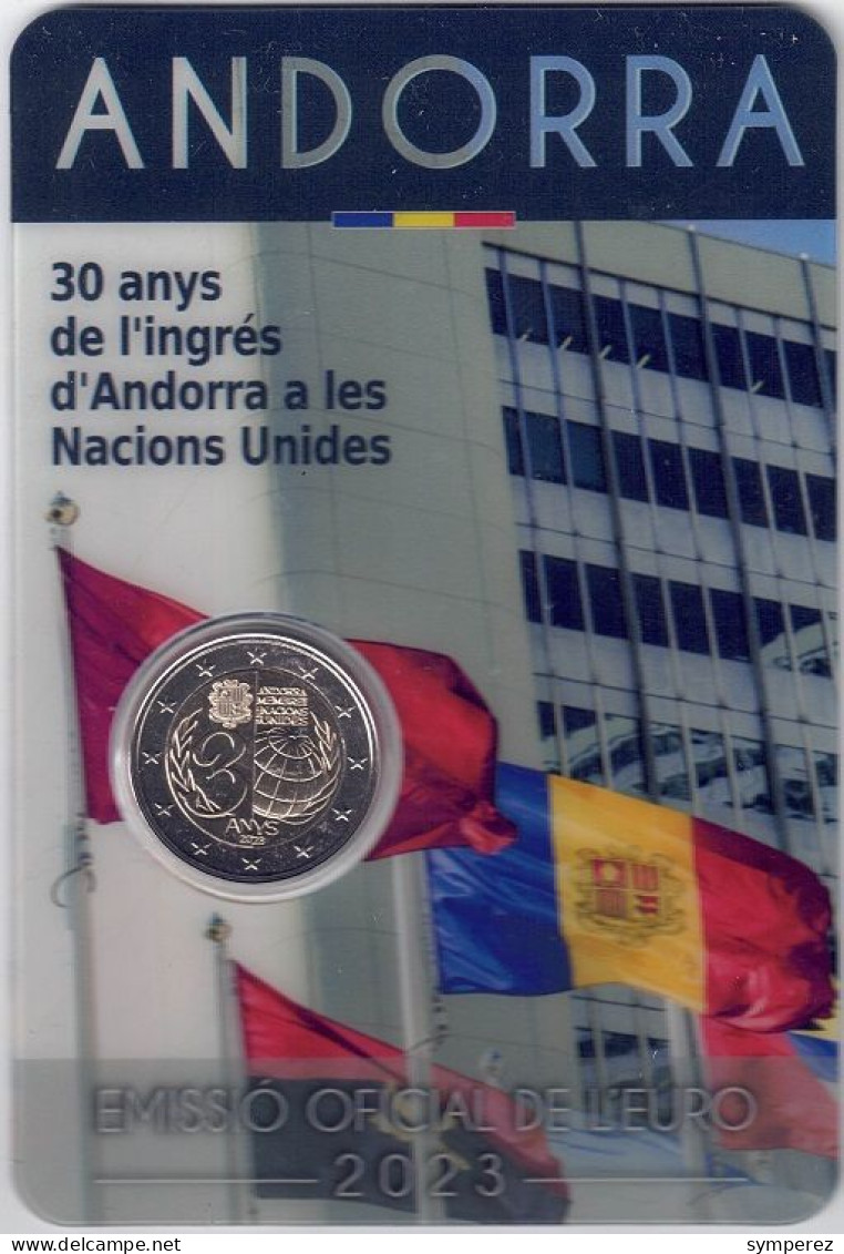 MONEDA 2€ ANDORRA 2023-ONU- - Andorre