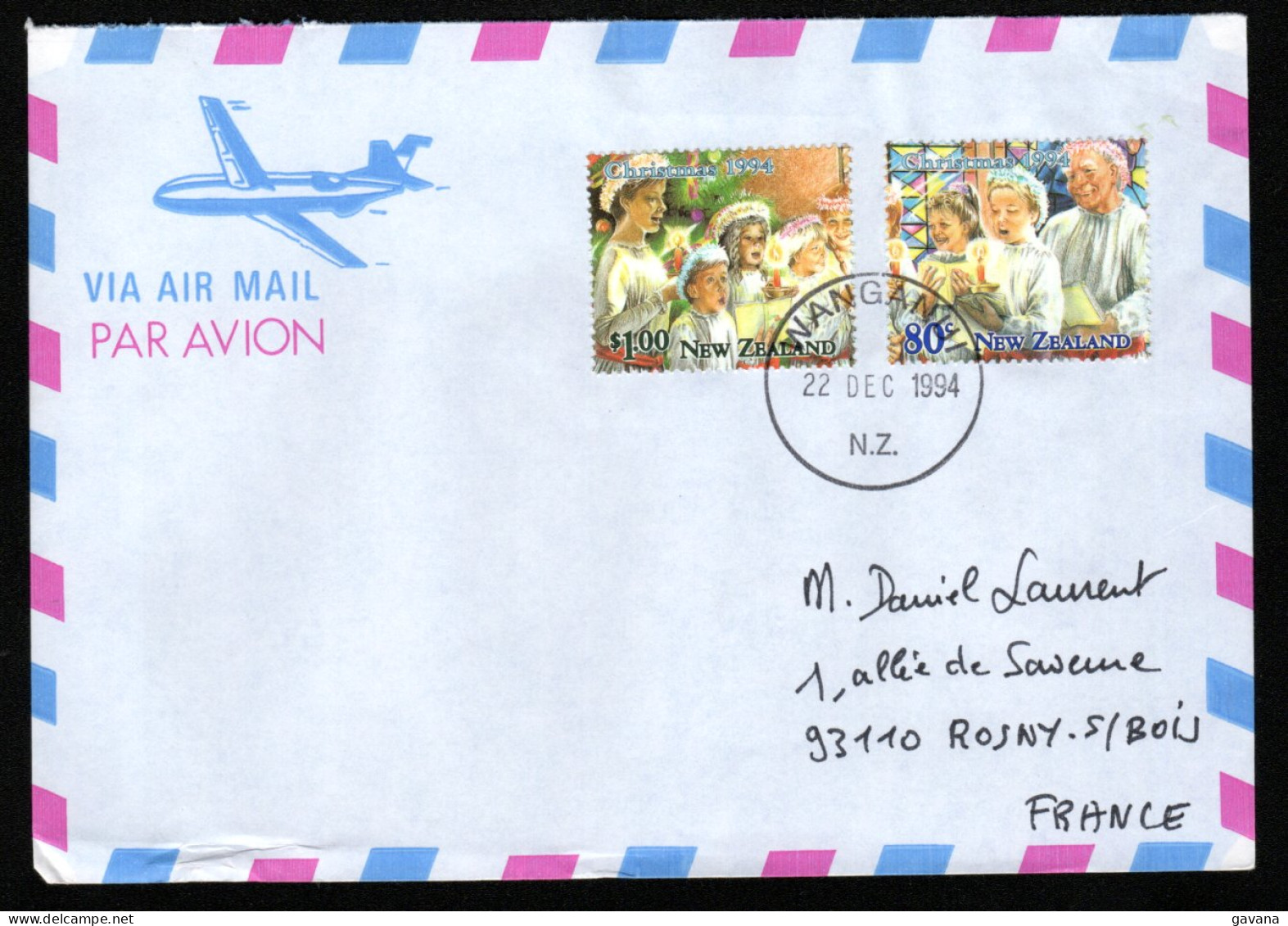 NEW ZEALAND - Lettre De Pour La France 1994 - Briefe U. Dokumente