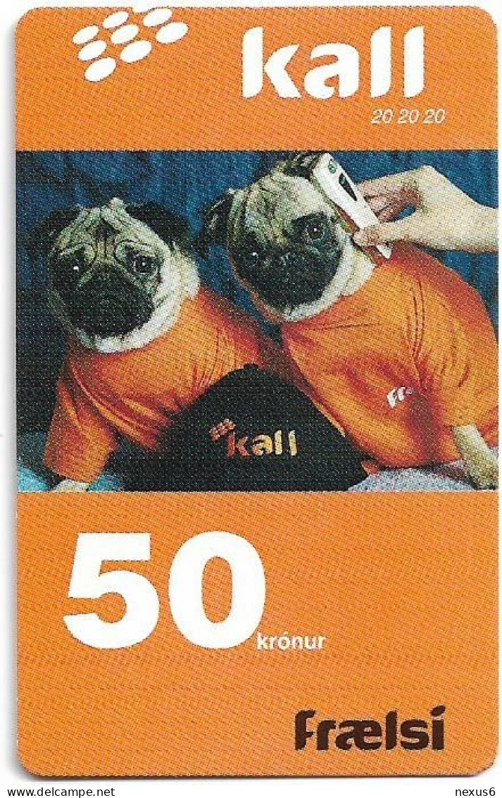 Faroe - Kall - Two Dogs, Exp.01.2007, GSM Refill 50Kr, Used - Färöer I.