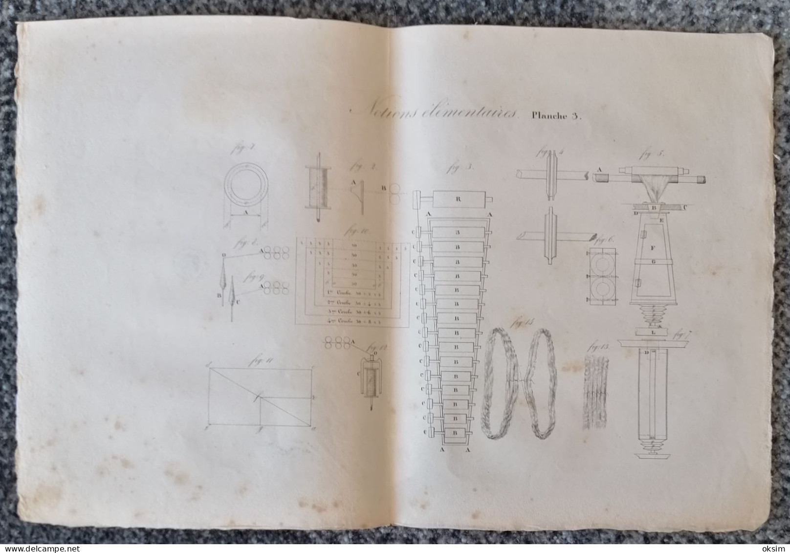 OLD FRENCH PLAN-BLUEPRINT FOR CAR, CAR ENGINE???, ALTER FRANZÖSISCHER PLAN FÜR AUTO, AUTOMOTOR??? 12 plans