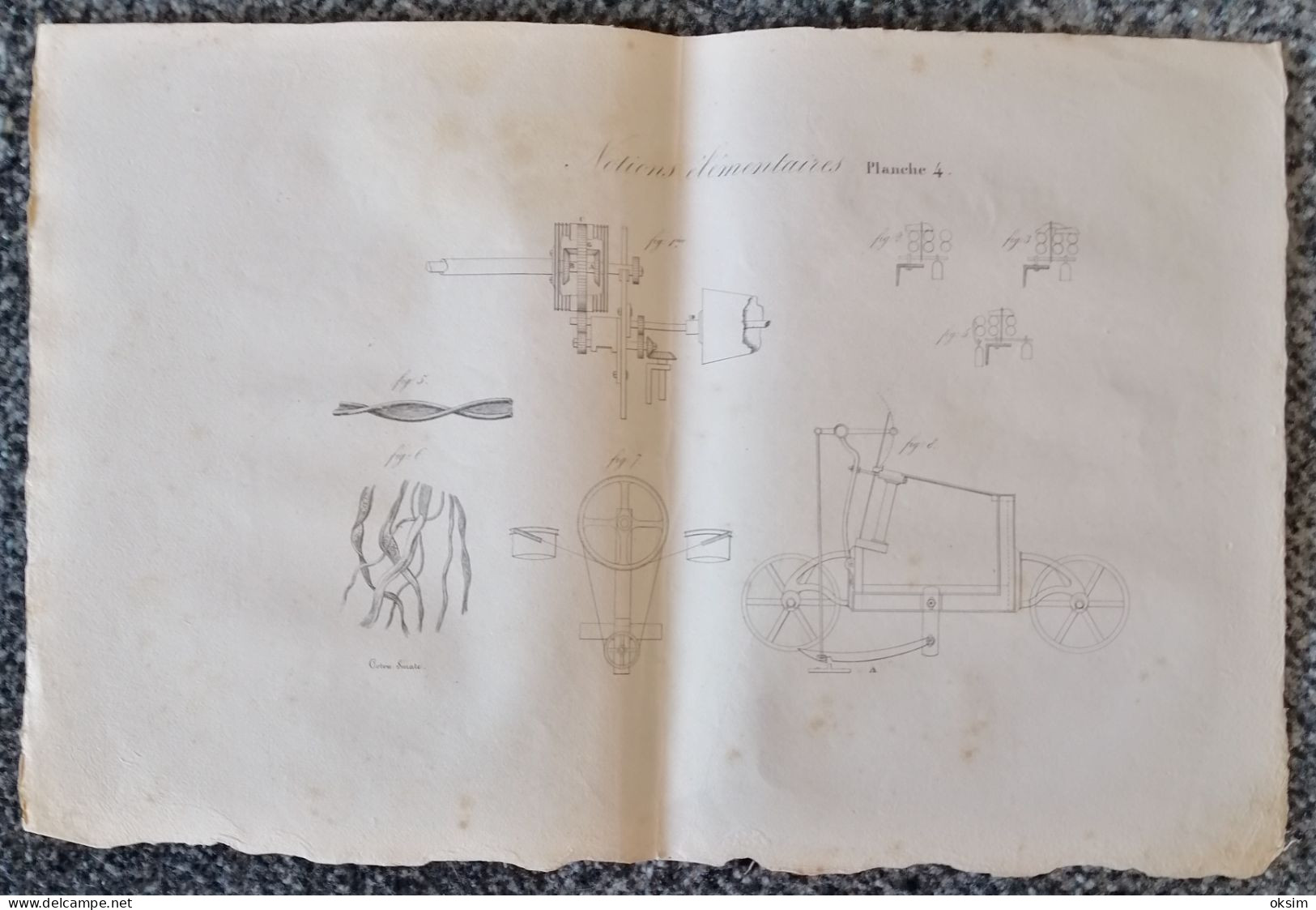 OLD FRENCH PLAN-BLUEPRINT FOR CAR, CAR ENGINE???, ALTER FRANZÖSISCHER PLAN FÜR AUTO, AUTOMOTOR??? 12 plans