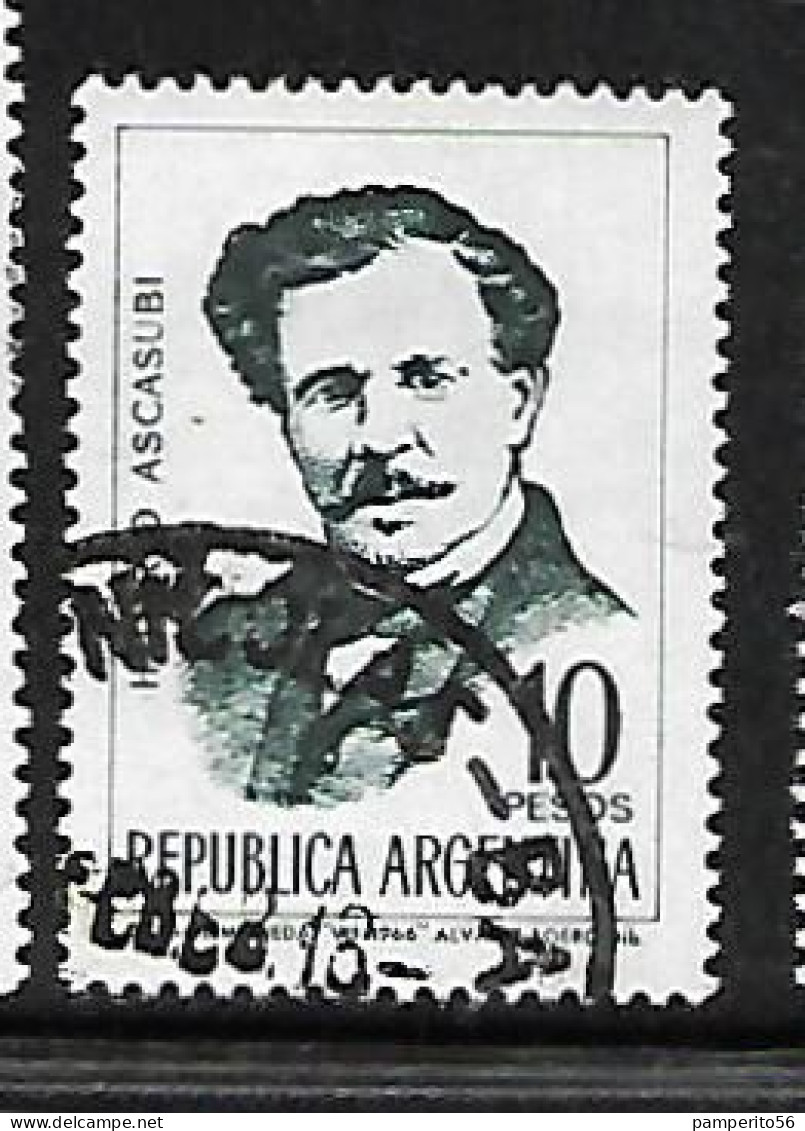 ARGENTINA - AÑO 1966 - Sello De La Serie Escritores Argentinos - Hilario Ascasubi - Usado - Usati